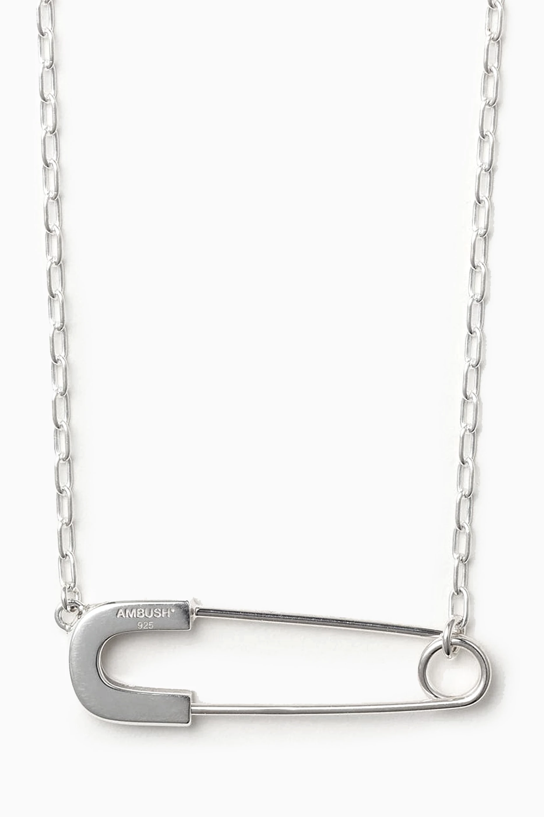 Buy Ambush Silver Safety Pin Necklace in Sterling Silver For Men Online |  Ounass Saudi