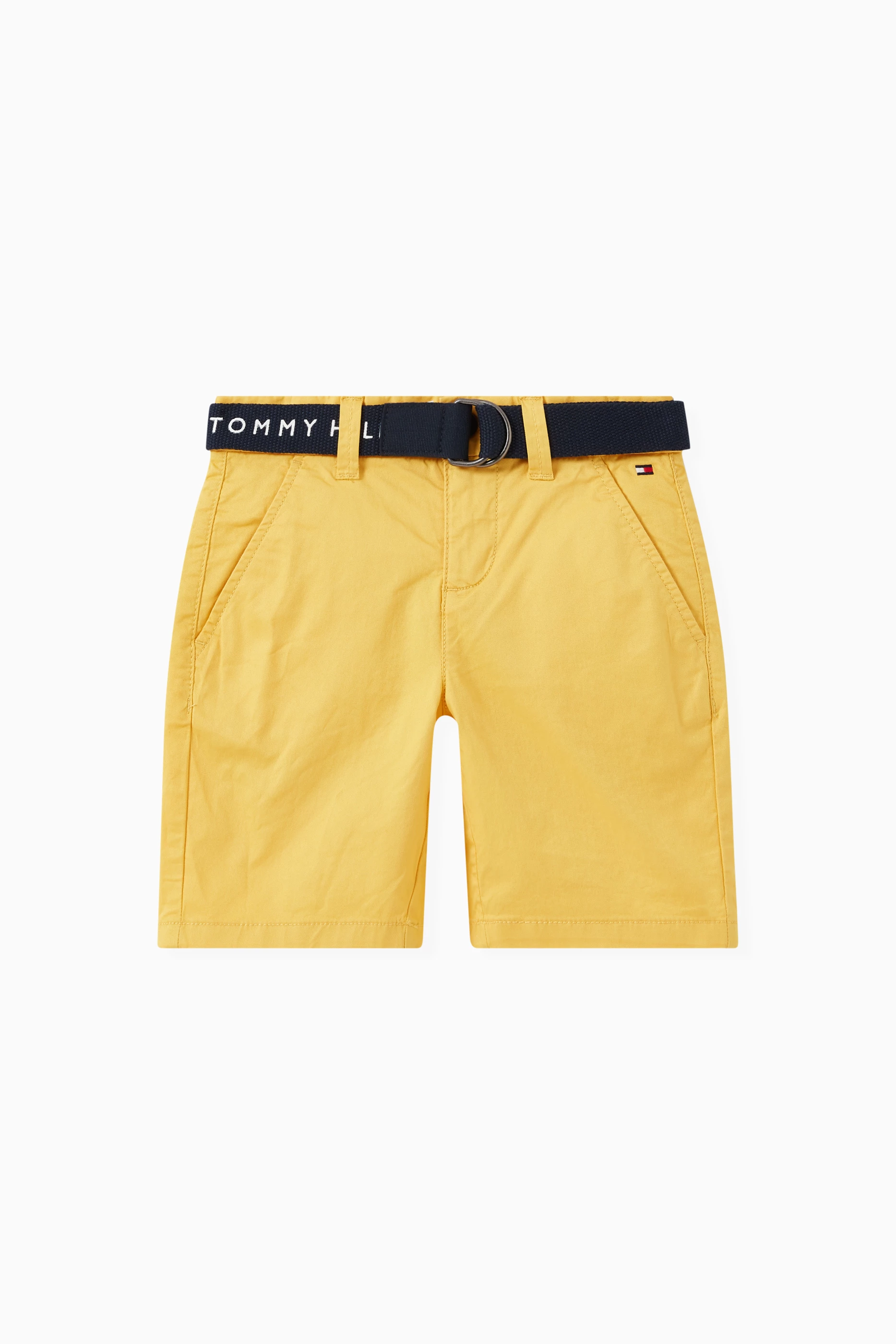 Yellow tommy hilfiger shorts on sale