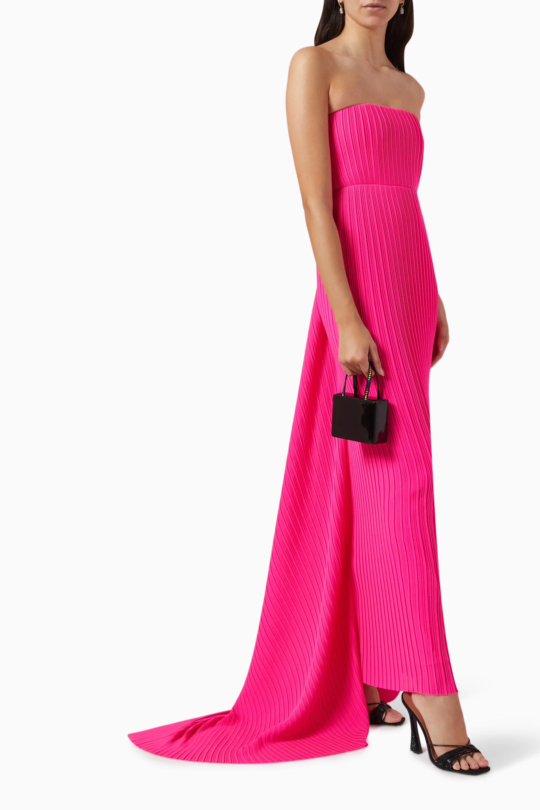 open lace back dress Solace London main image 1