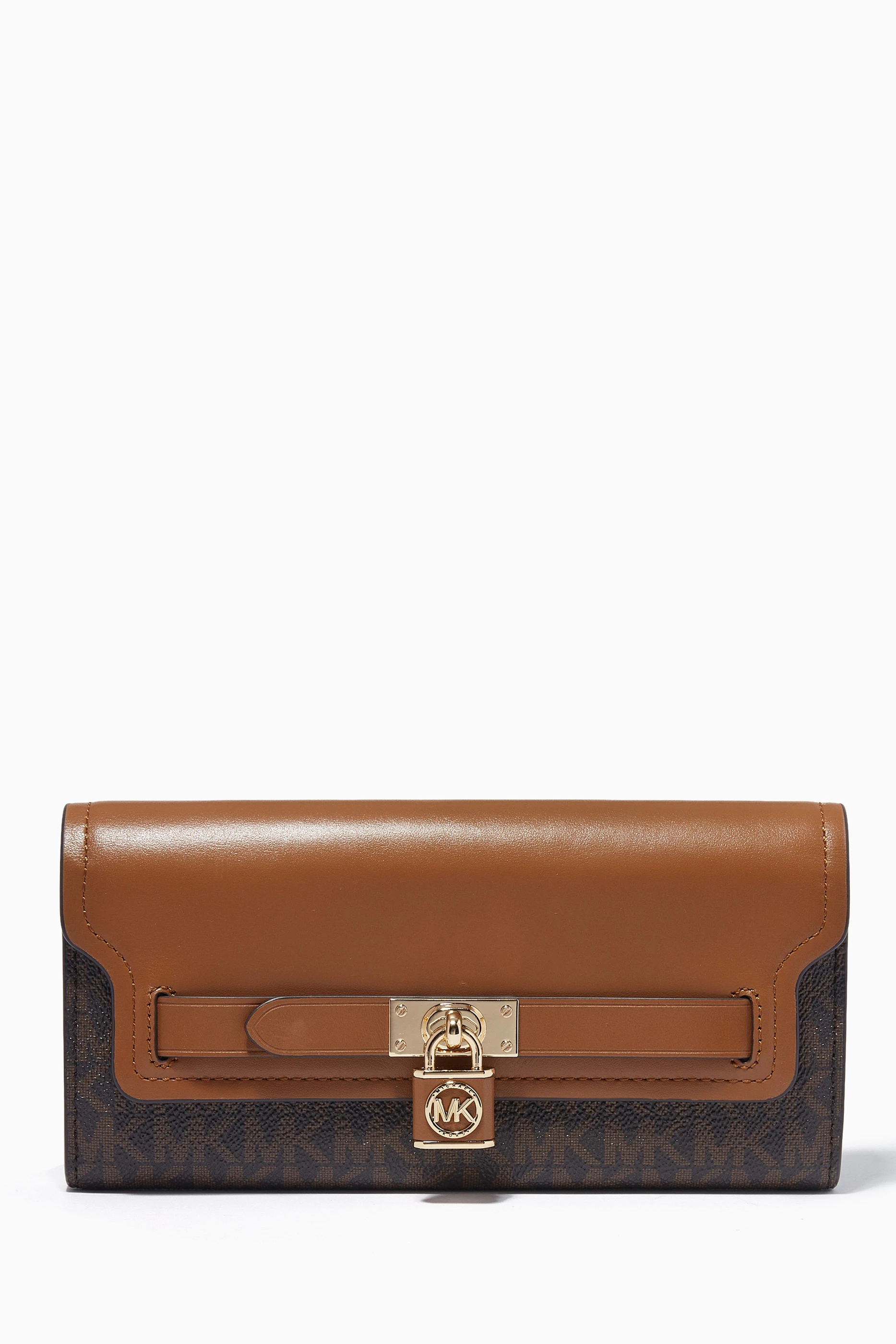 Buy Michael Kors Brown Hamilton Large Legacy Wallet in Leather