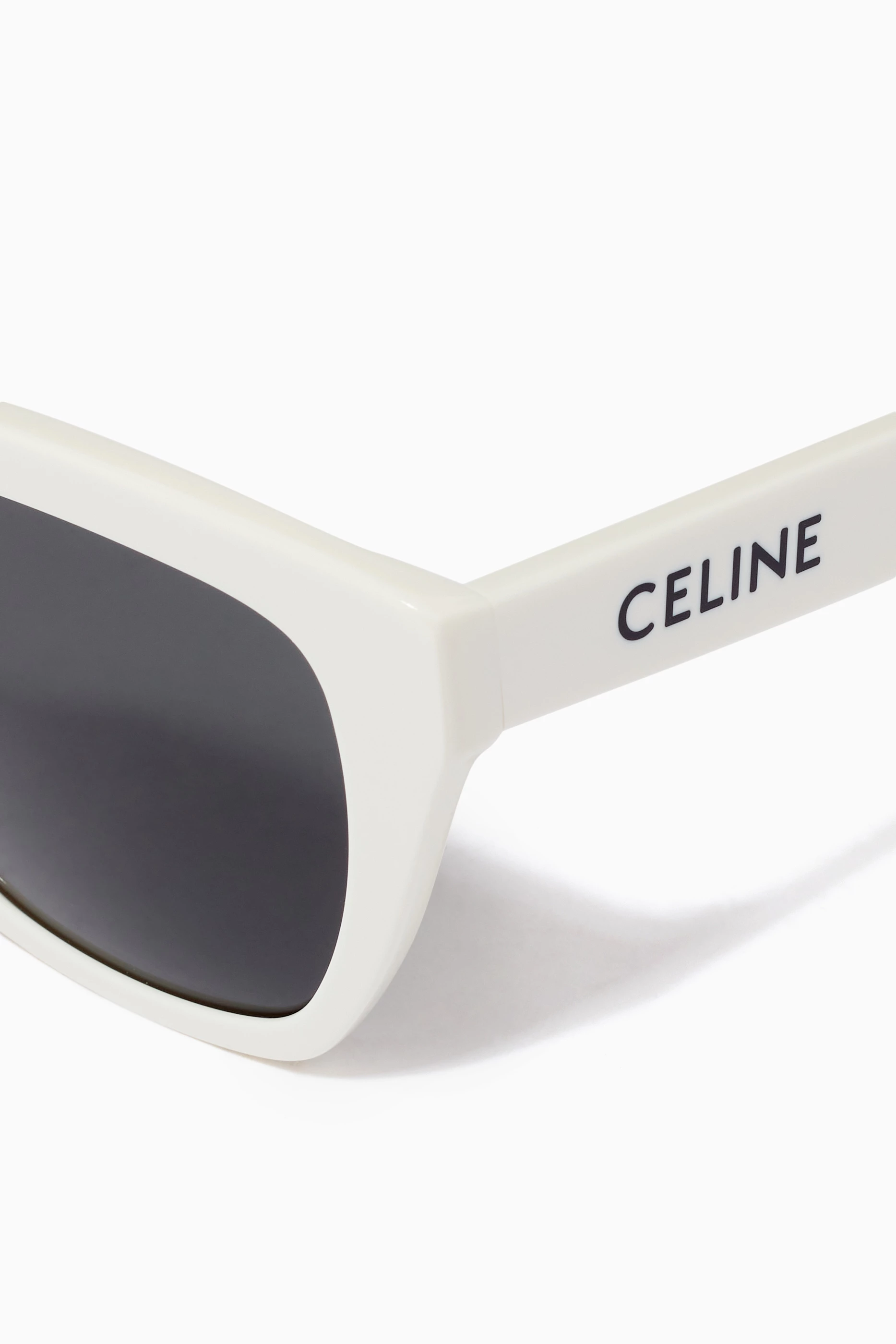 Buy CELINE White Square Sunglasses in Acetate For Women Online