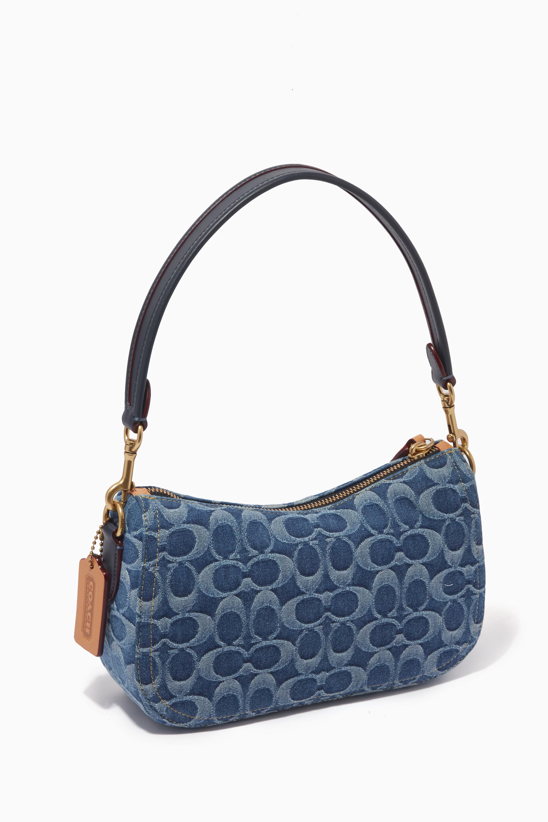 バッグ COACH Shoulderbag denim indigo signature 中古・古着通販】COACH (コーチ) デニム シグネチャー