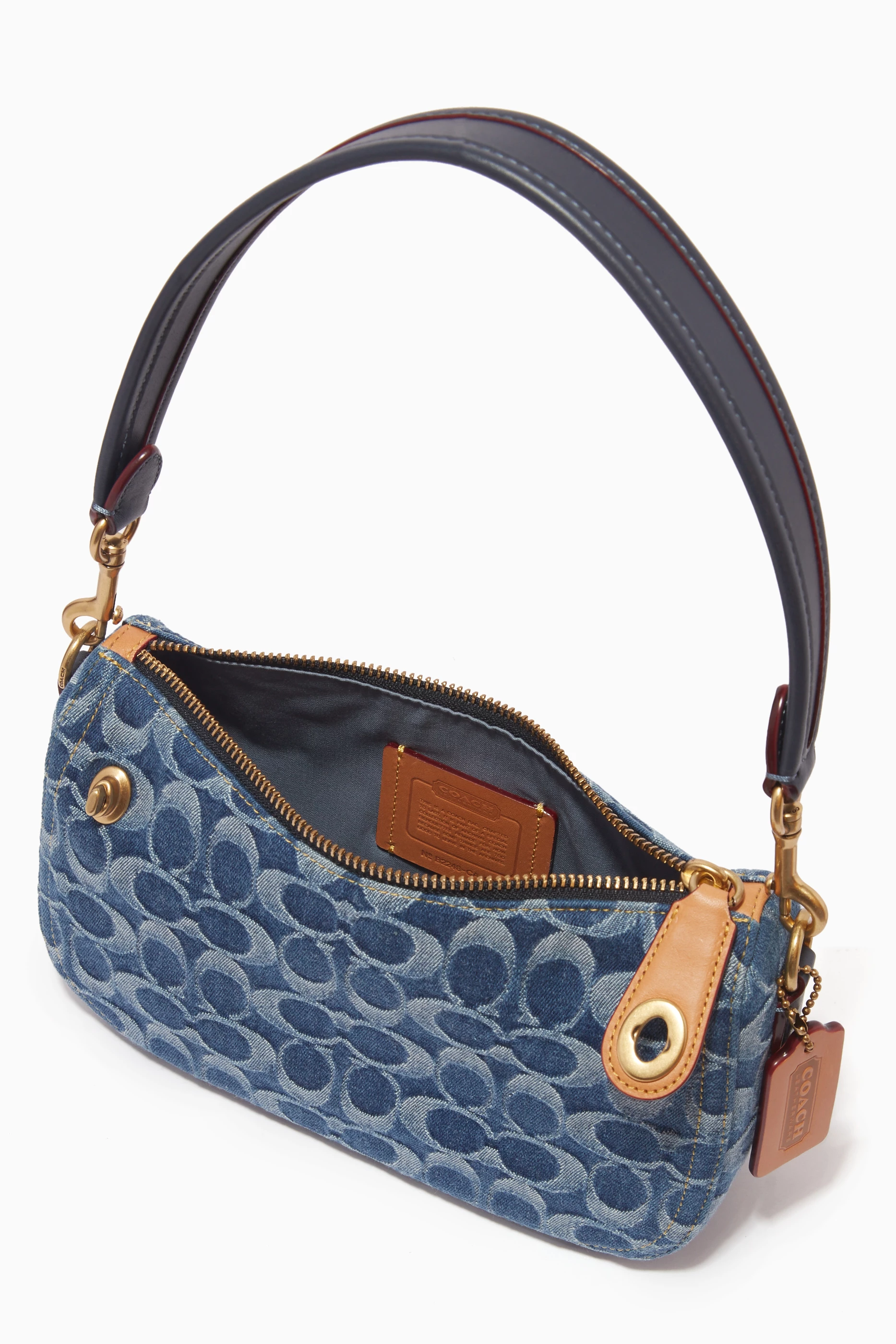Buy Coach Blue Swinger Shoulder Bag in Signature Denim For Women
