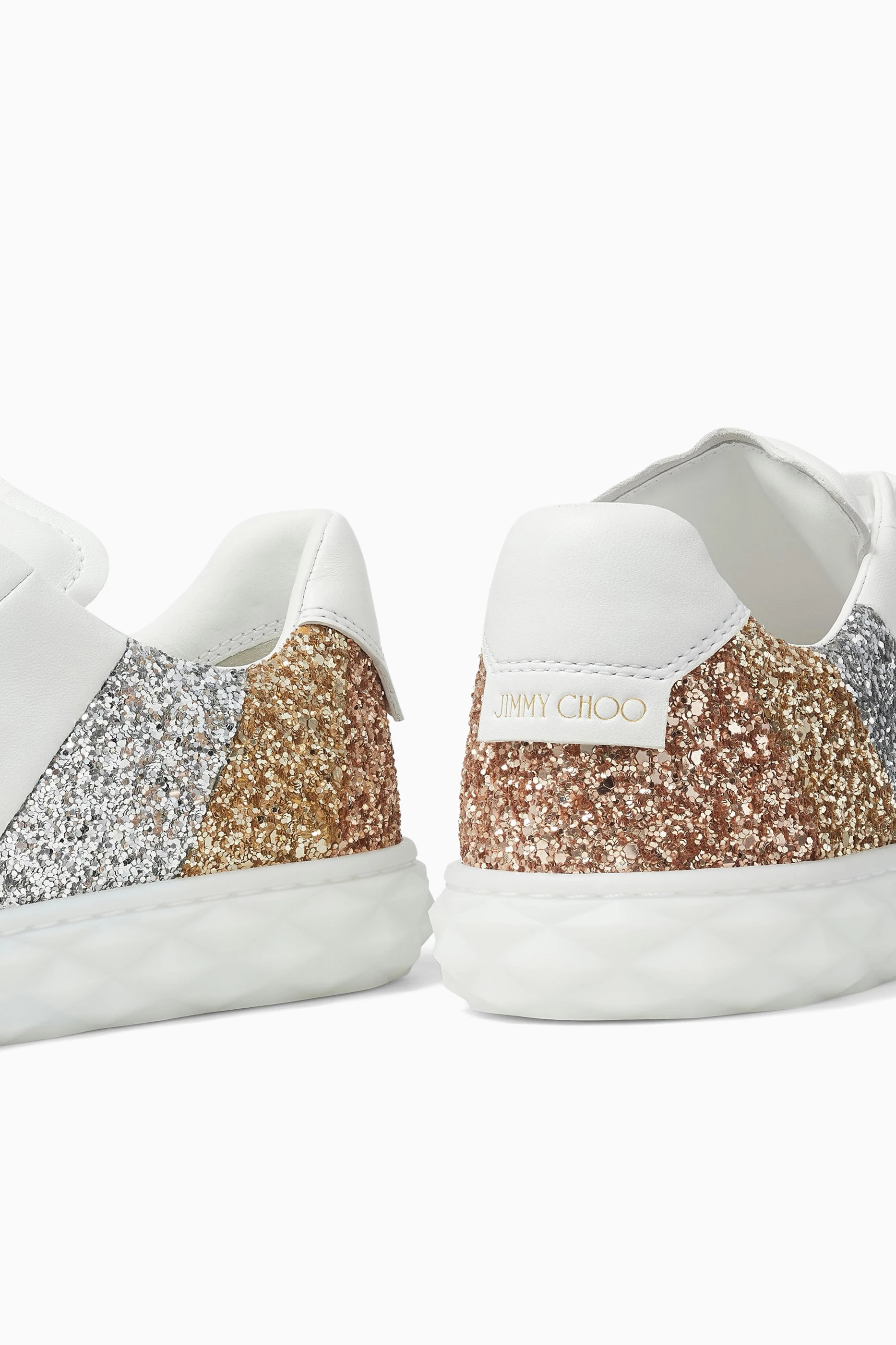Buy Jimmy Choo White Diamond Light Sneakers in Leather For Women Online Ounass Saudi
