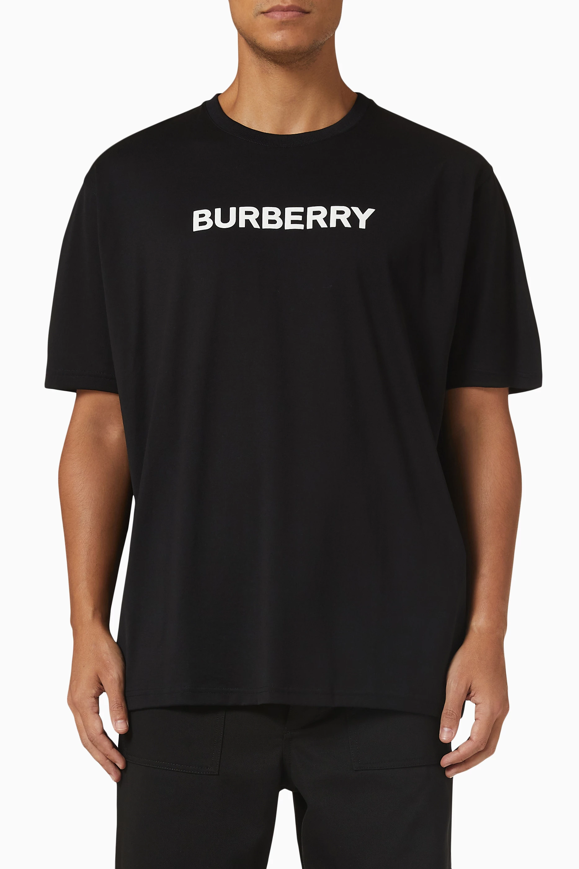 Burberry men's black t shirt deals
