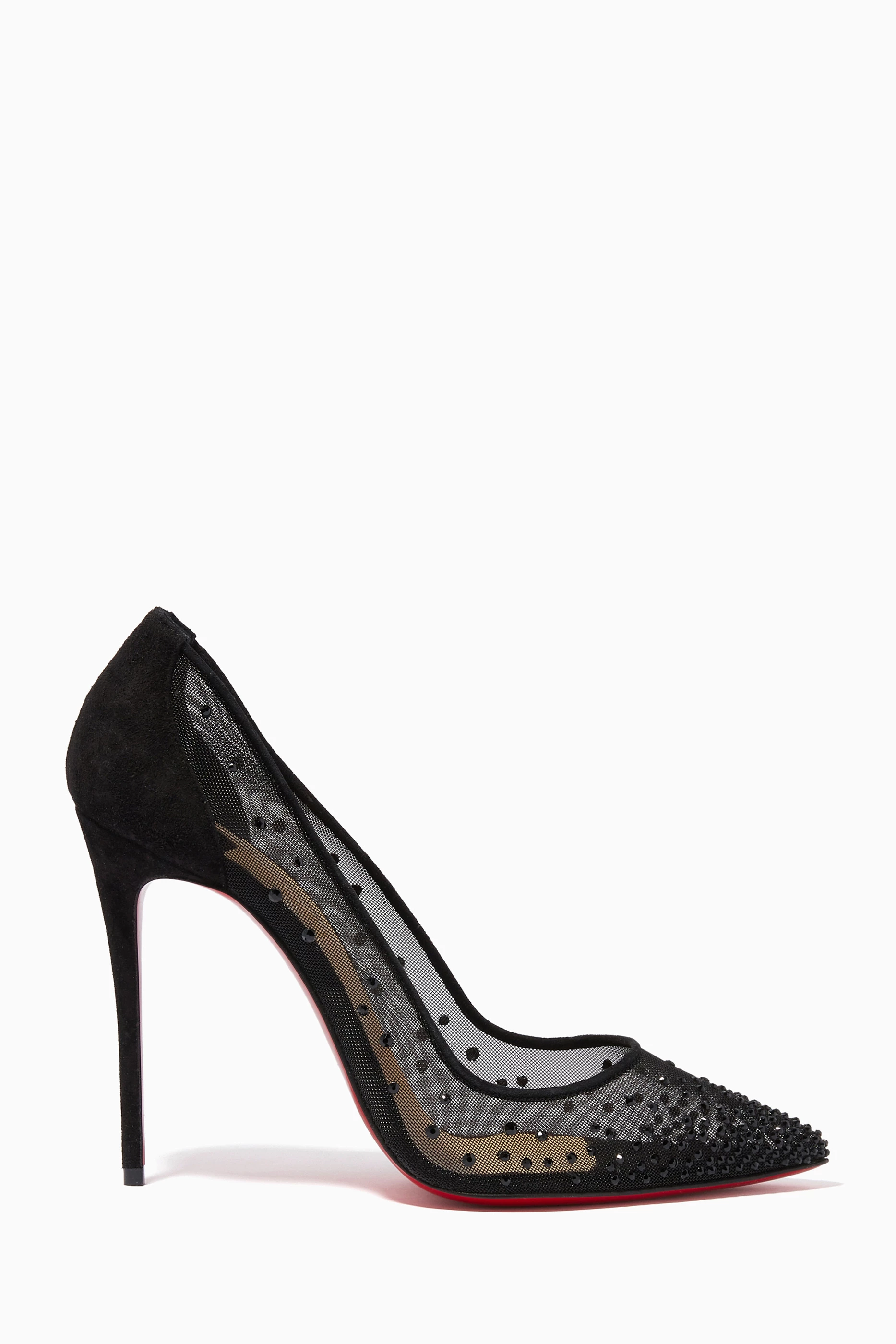 Louboutin follies strass black outlet