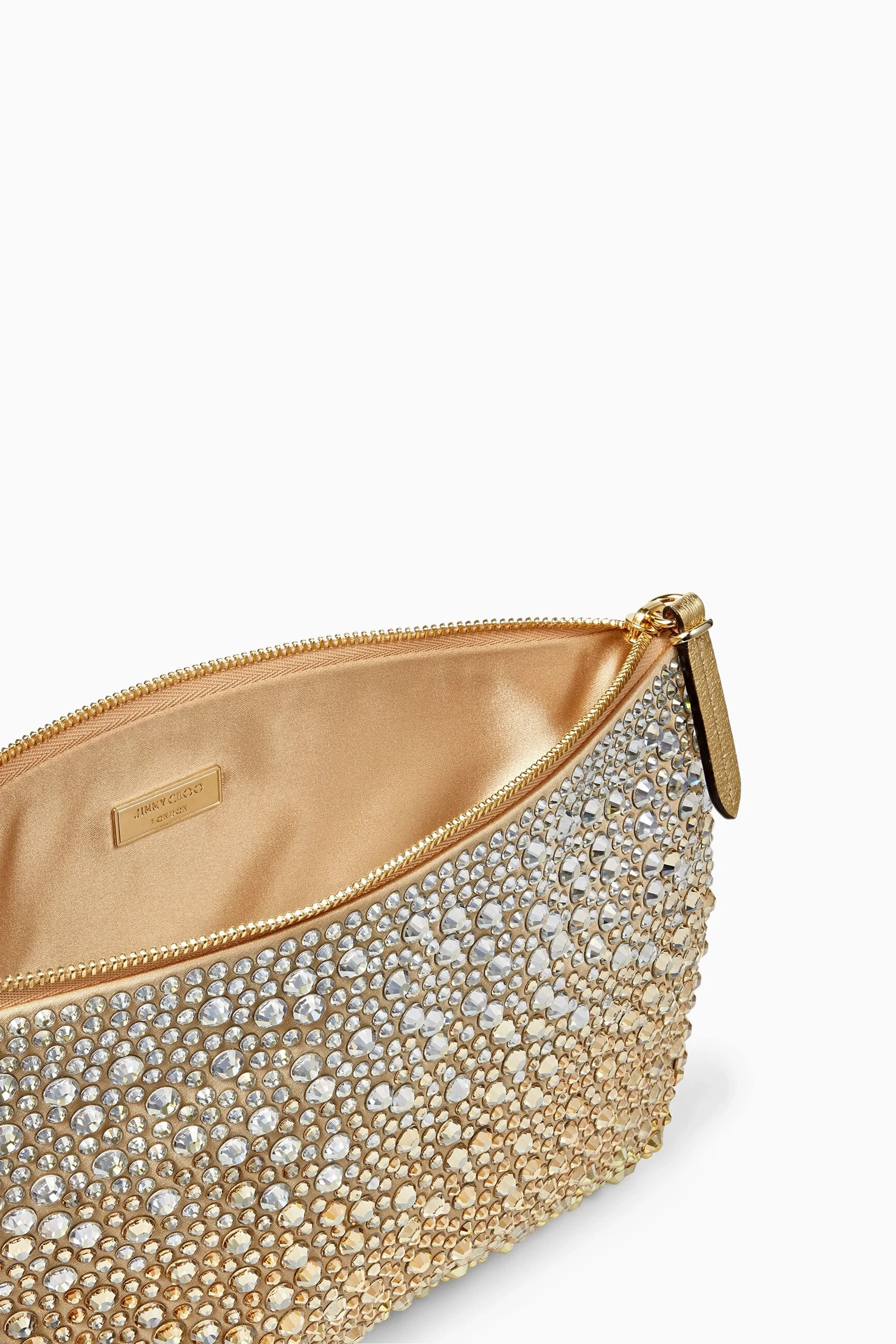Jimmy choo gold clutch store