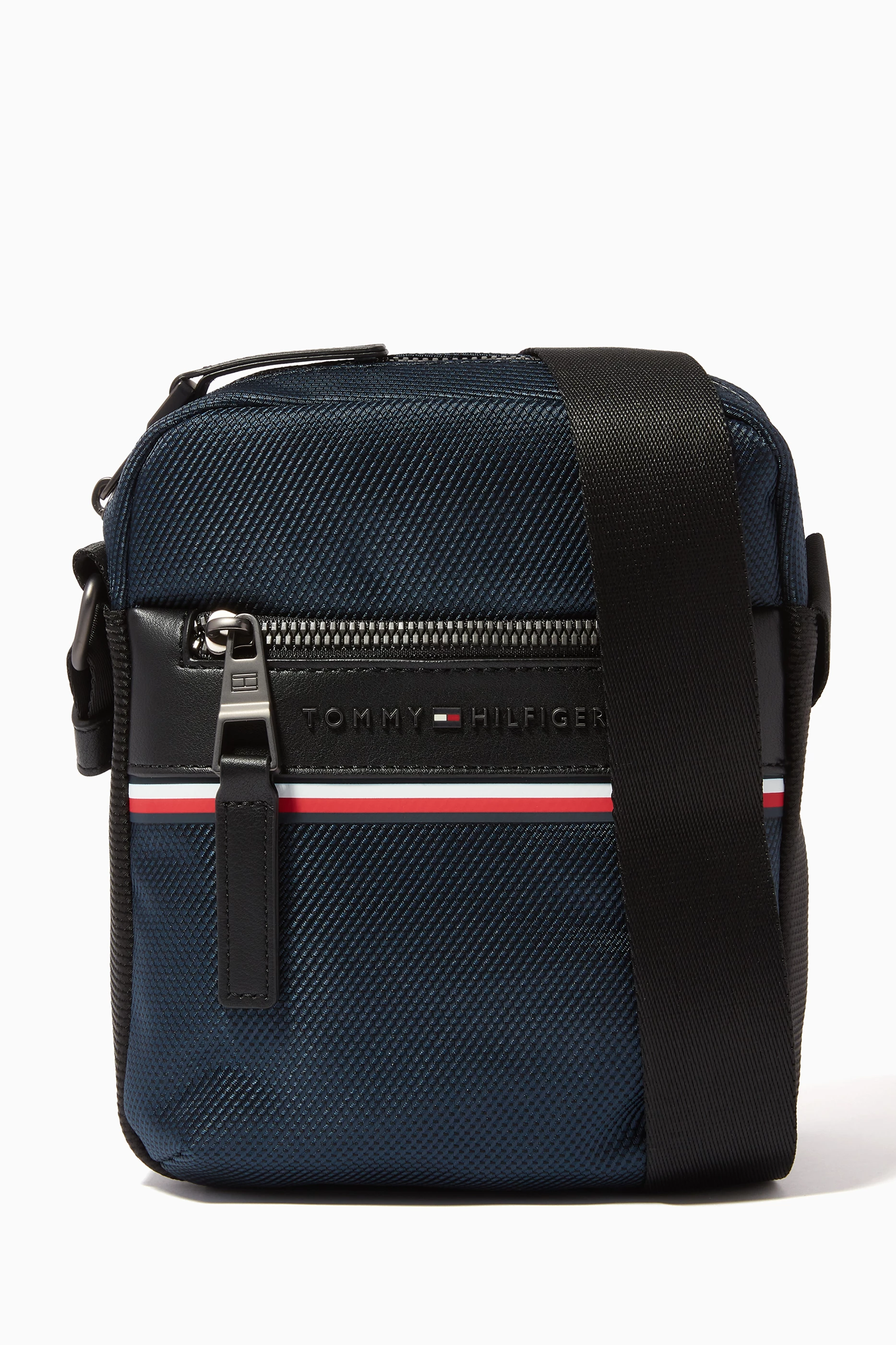 Buy Tommy Hilfiger Blue 1985 Mini Reporter Bag in Recycled Tech Fabric For Men Online Ounass Saudi