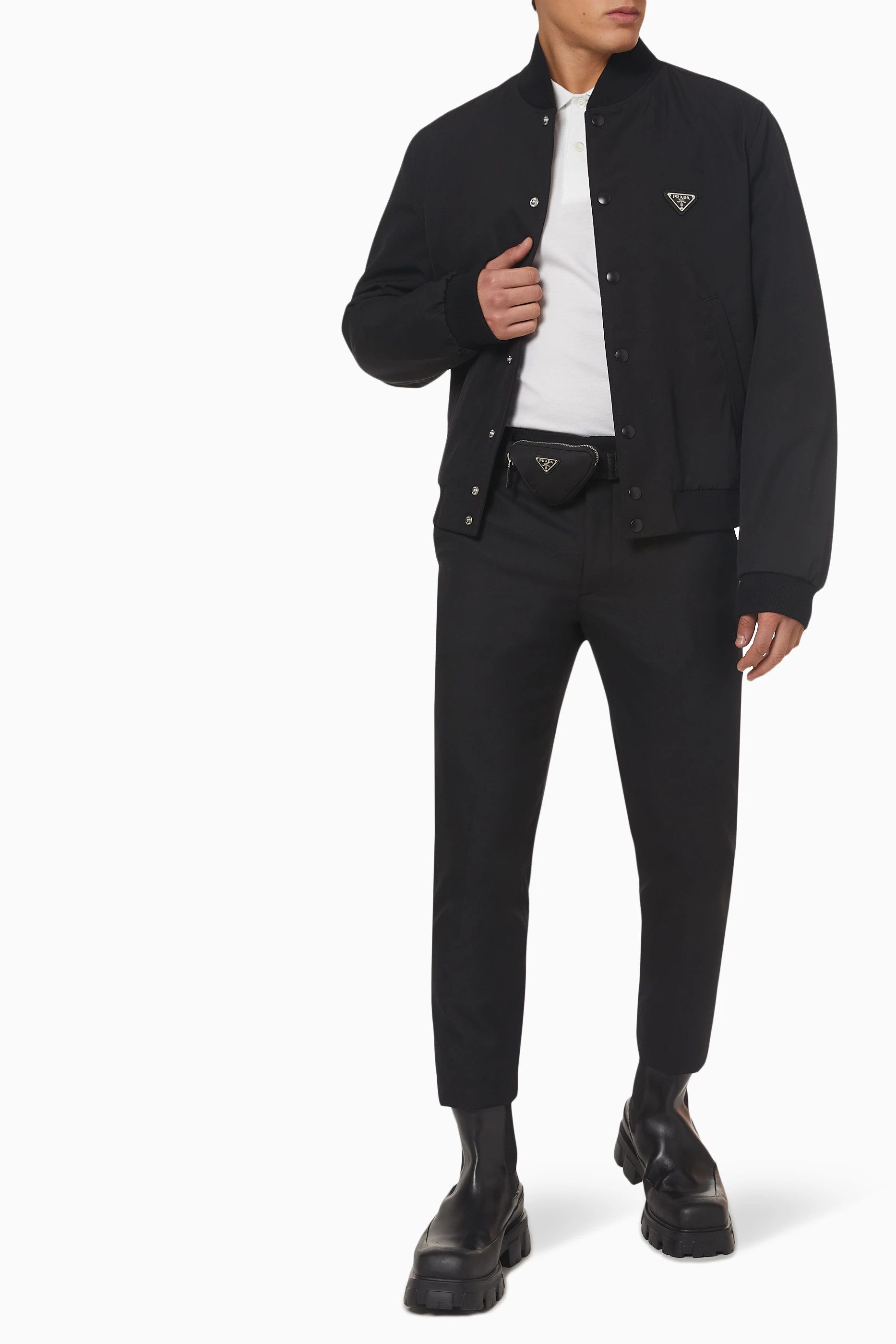 Prada bomber jacket mens sale