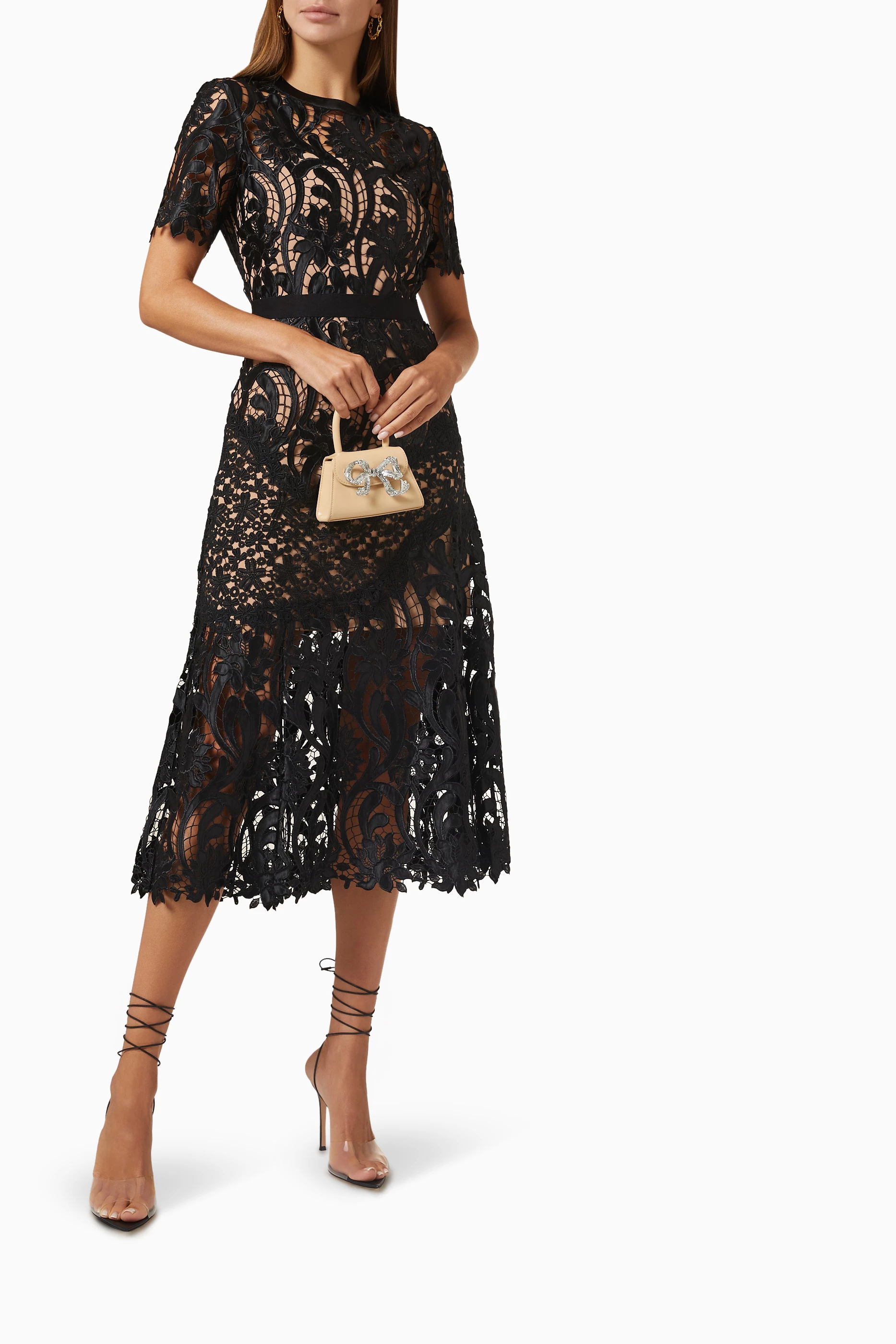 Self portrait prairie midi dress hot sale