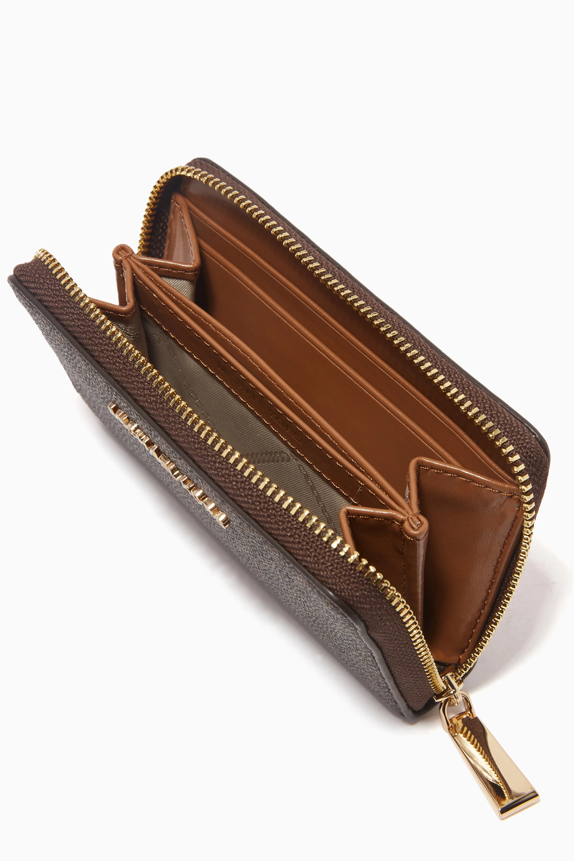 Designer Wallets Michael Kors Small Logo And Leather Wallet Buy