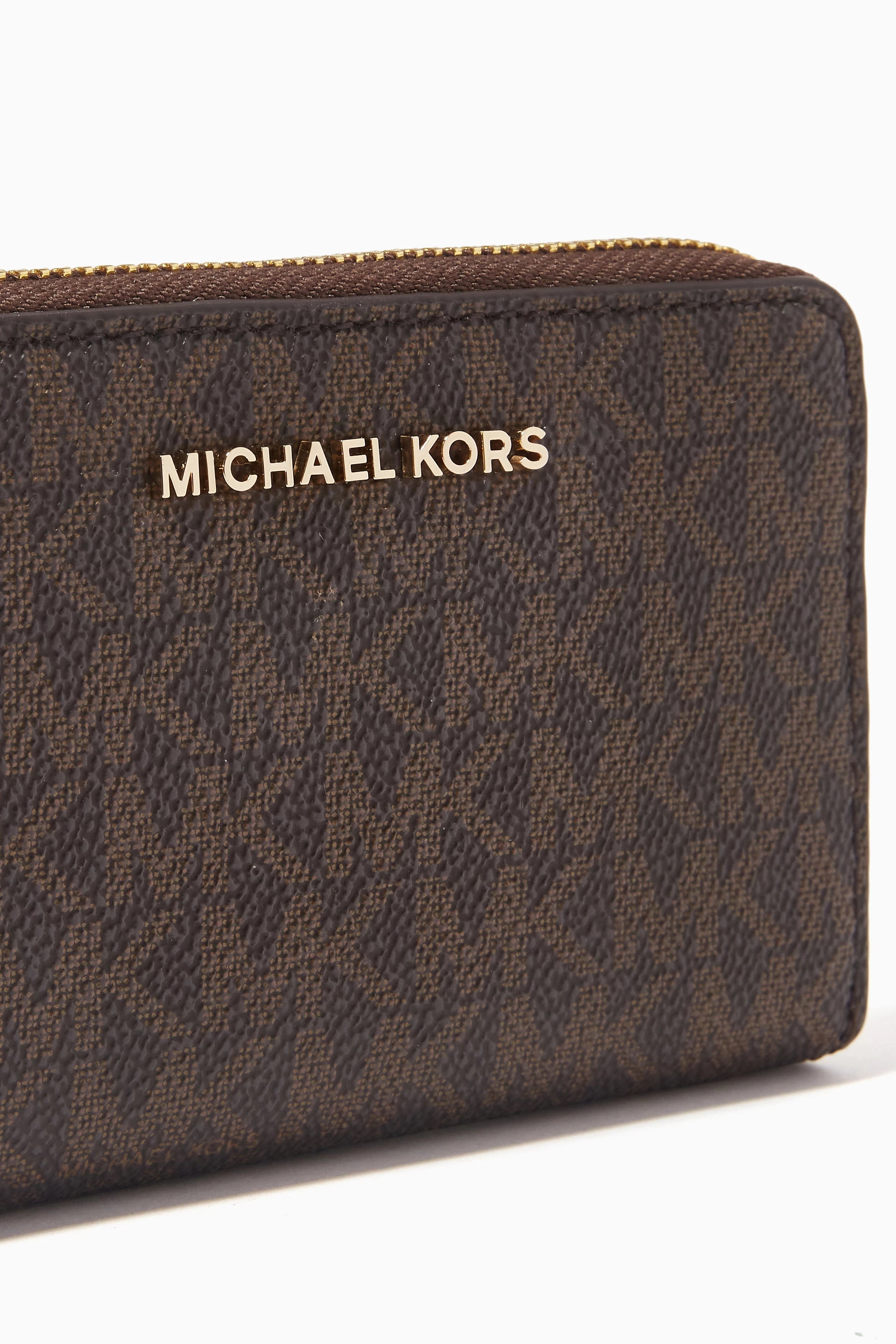 Buy Michael Kors Brown Small Wallet in Canvas For Women Online