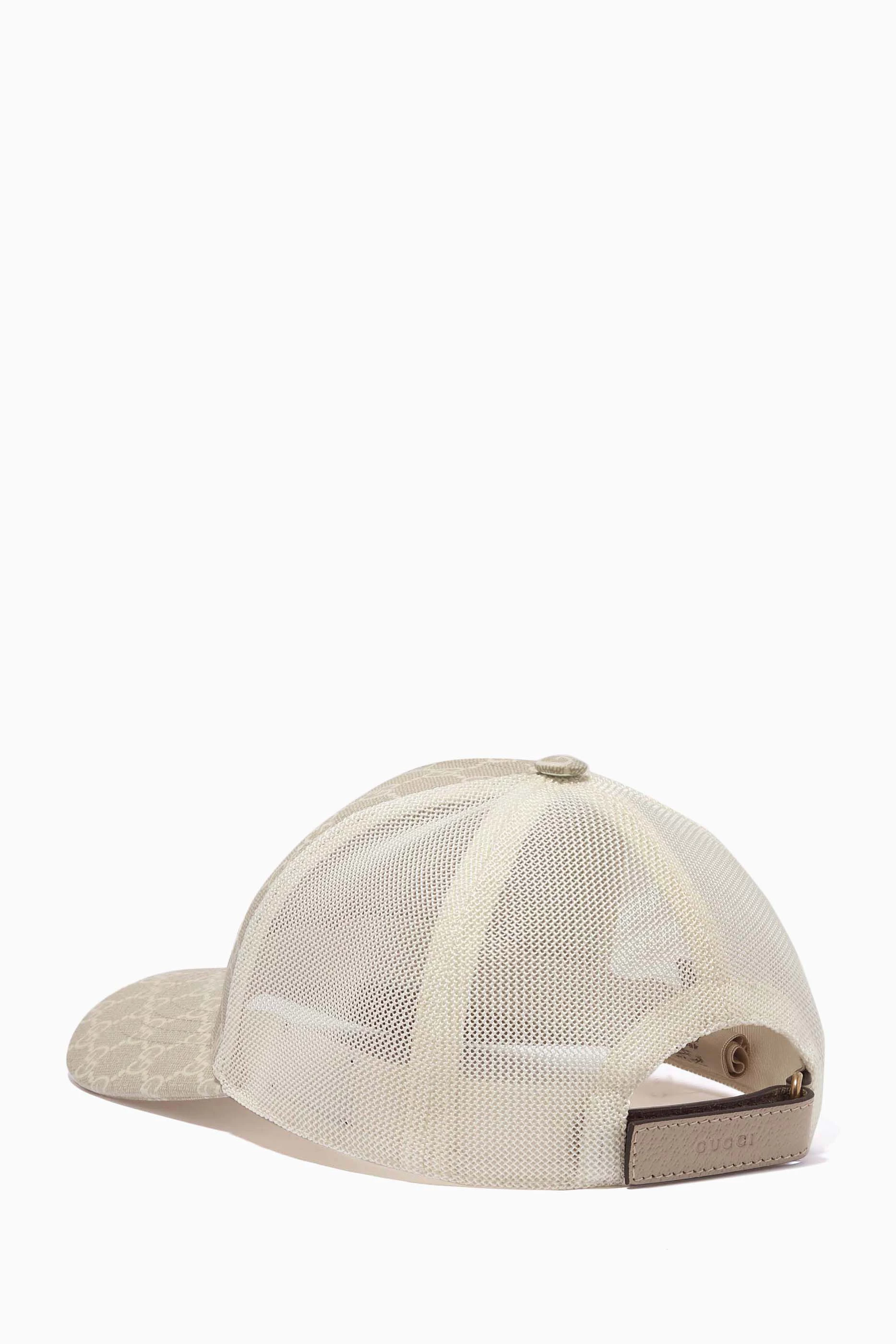 Buy Gucci Neutral GG Supreme Baseball Hat in GG Supreme canvas For
