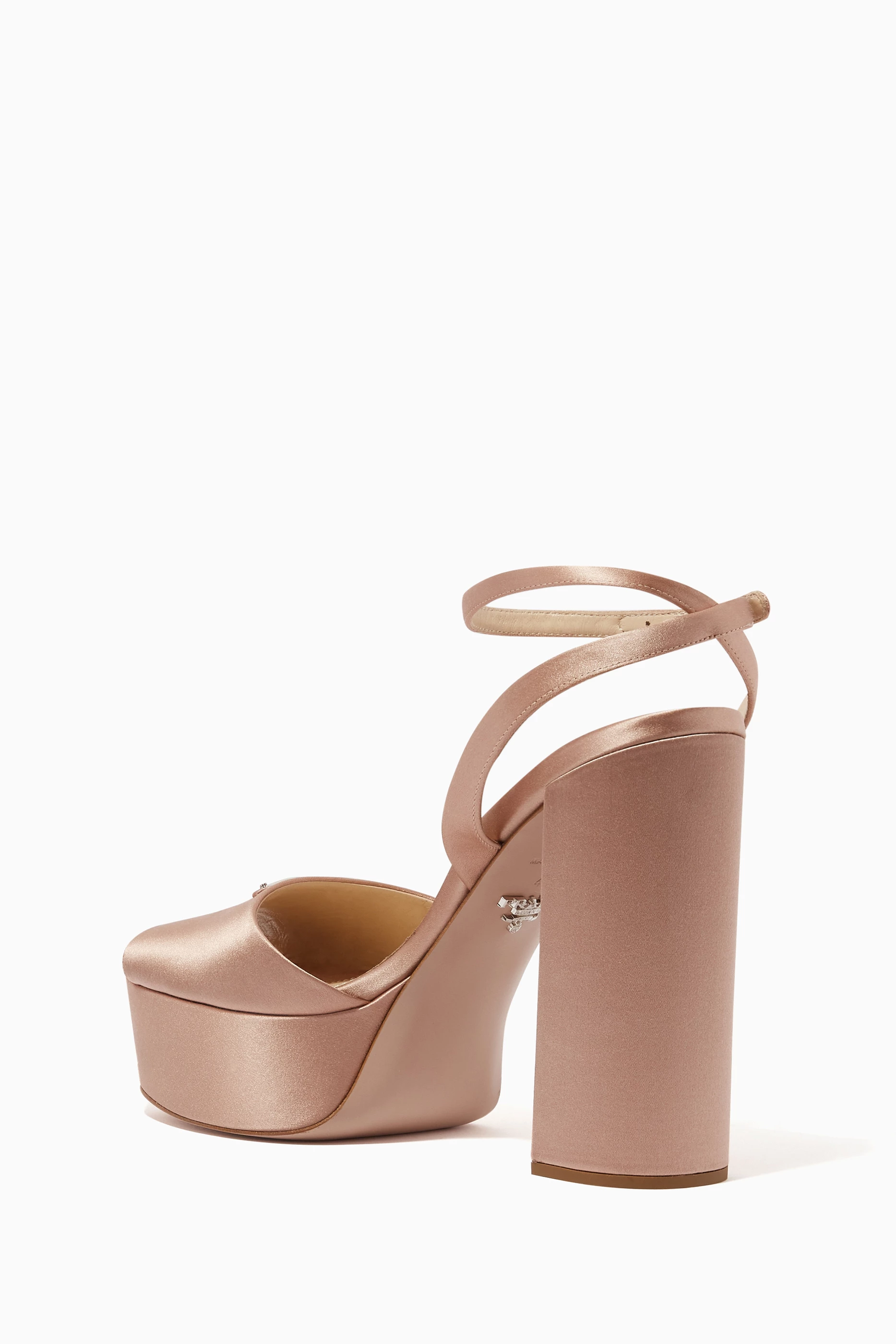 Prada satin platform sandals sales