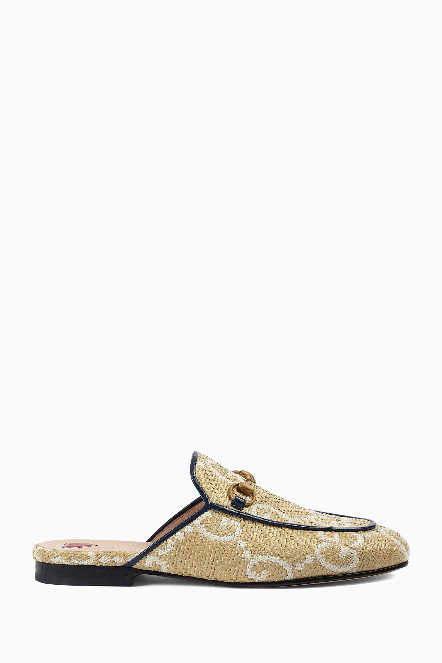 Gucci raffia princetown new arrivals