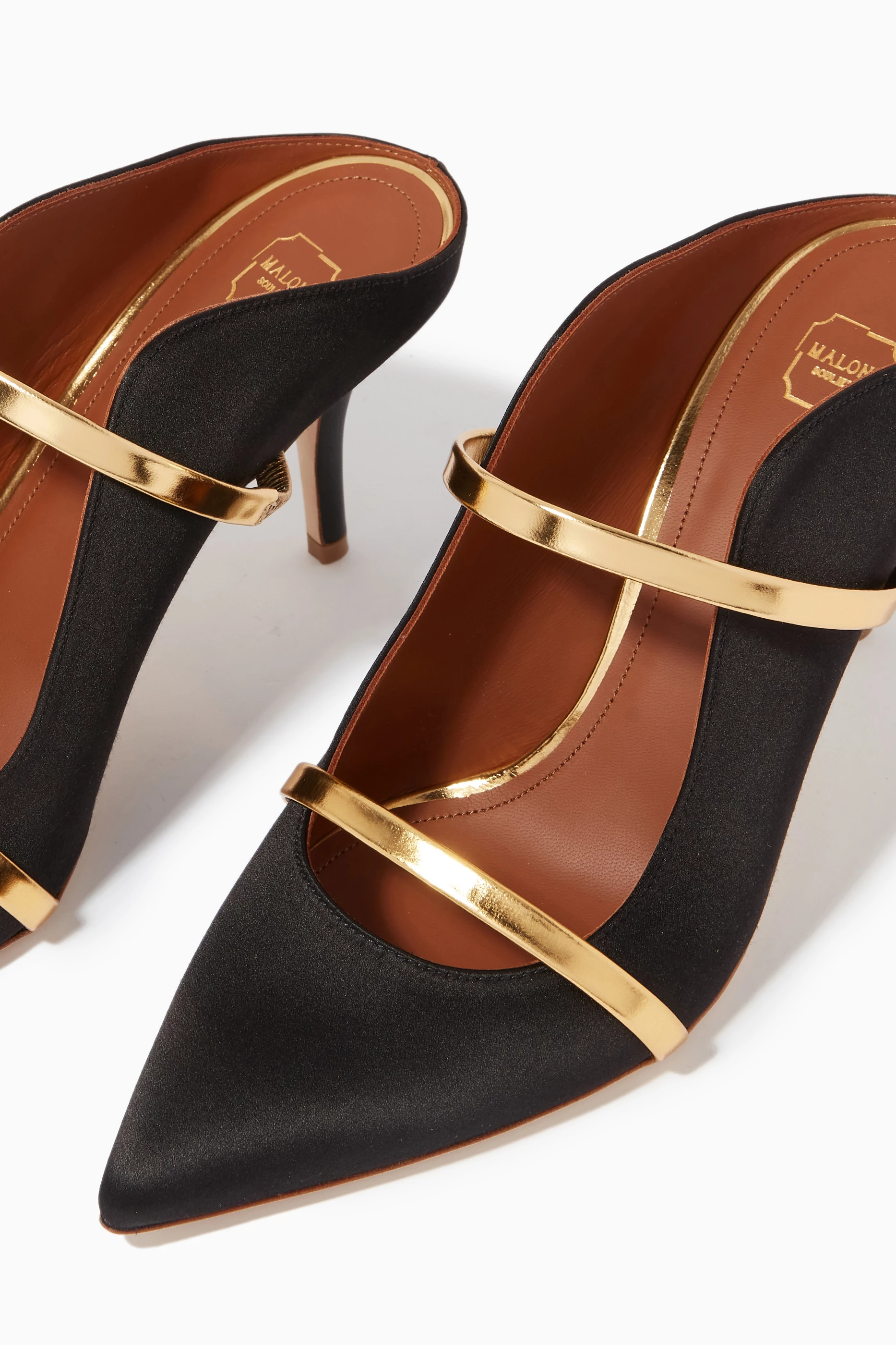 Malone souliers black and gold deals