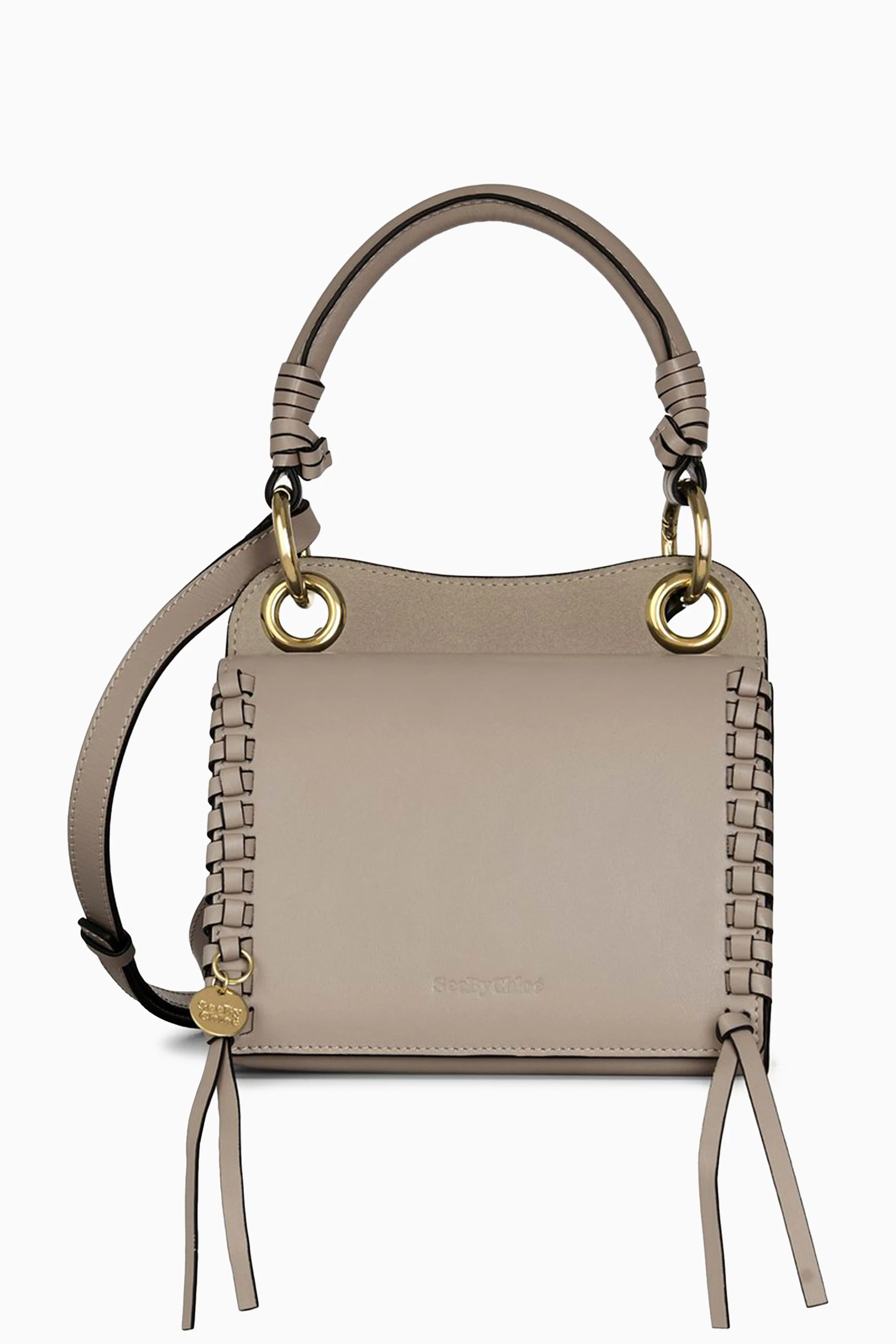 Buy See By Chloe Grey Mini Tilda Crossbody Bag in Smooth Leather Suede For Women Online Ounass Saudi