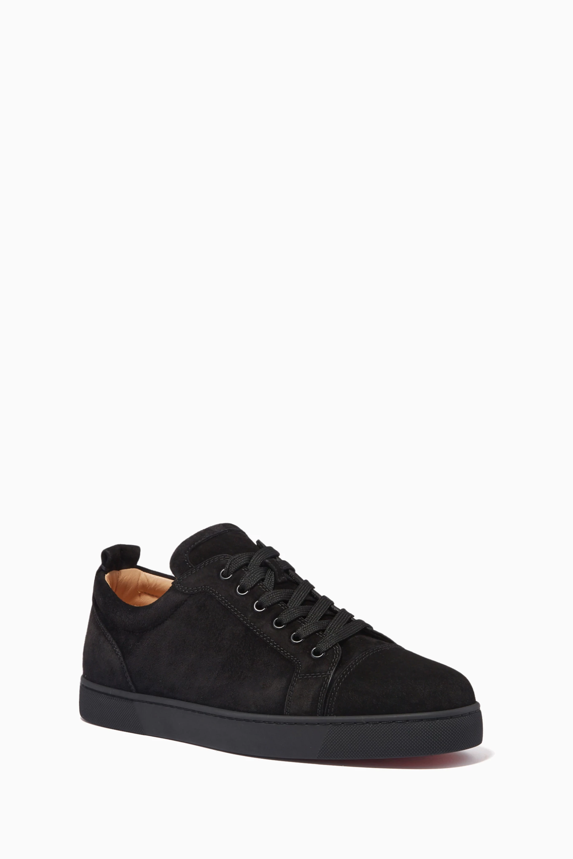 Buy Christian Louboutin Black Louis Junior Sneakers in Veau Velours For Men Online Ounass Saudi
