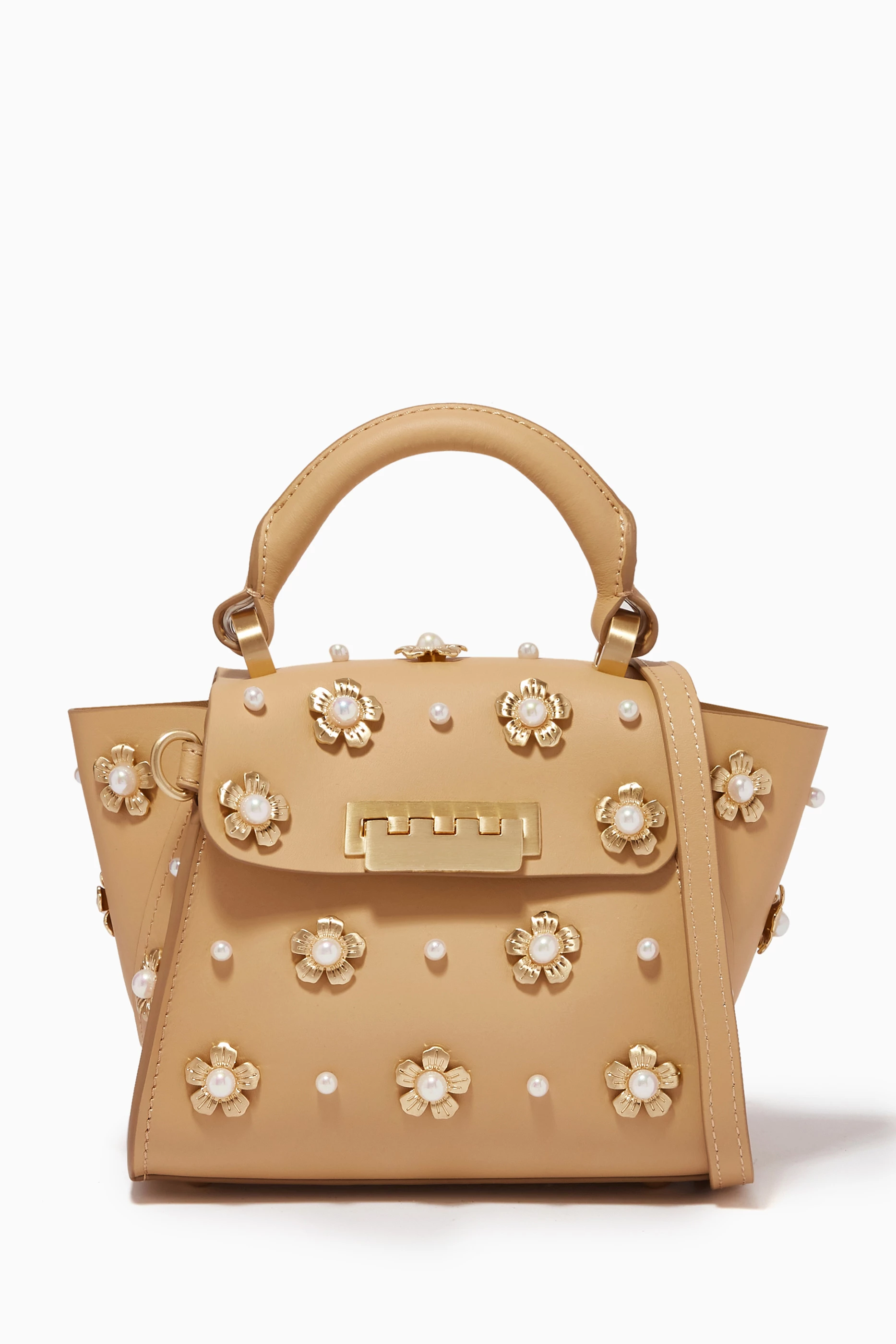 Buy ZAC Zac Posen Neutral Eartha Mini Crossbody Bag in Calf Leather For Women Online Ounass Saudi