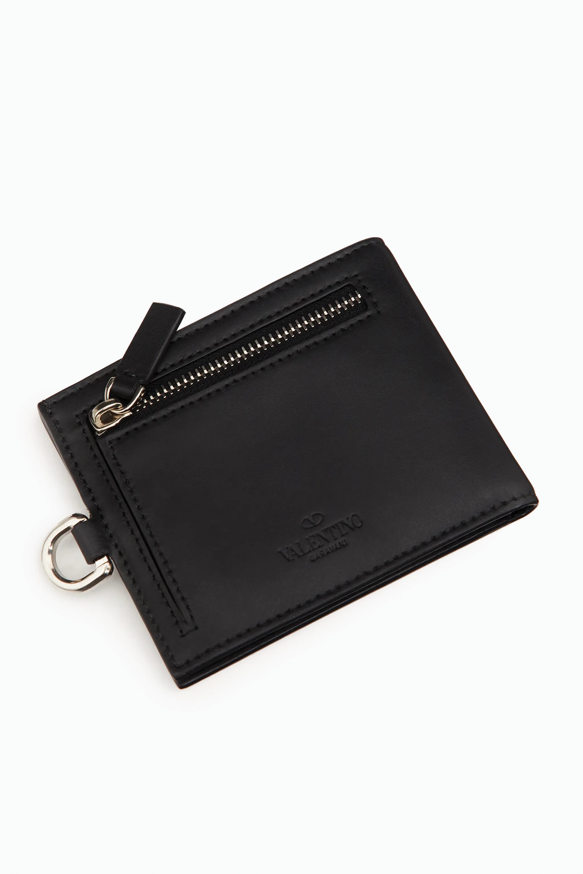 Buy Valentino Garavani Black Valentino Garavani VLTN Wallet with 