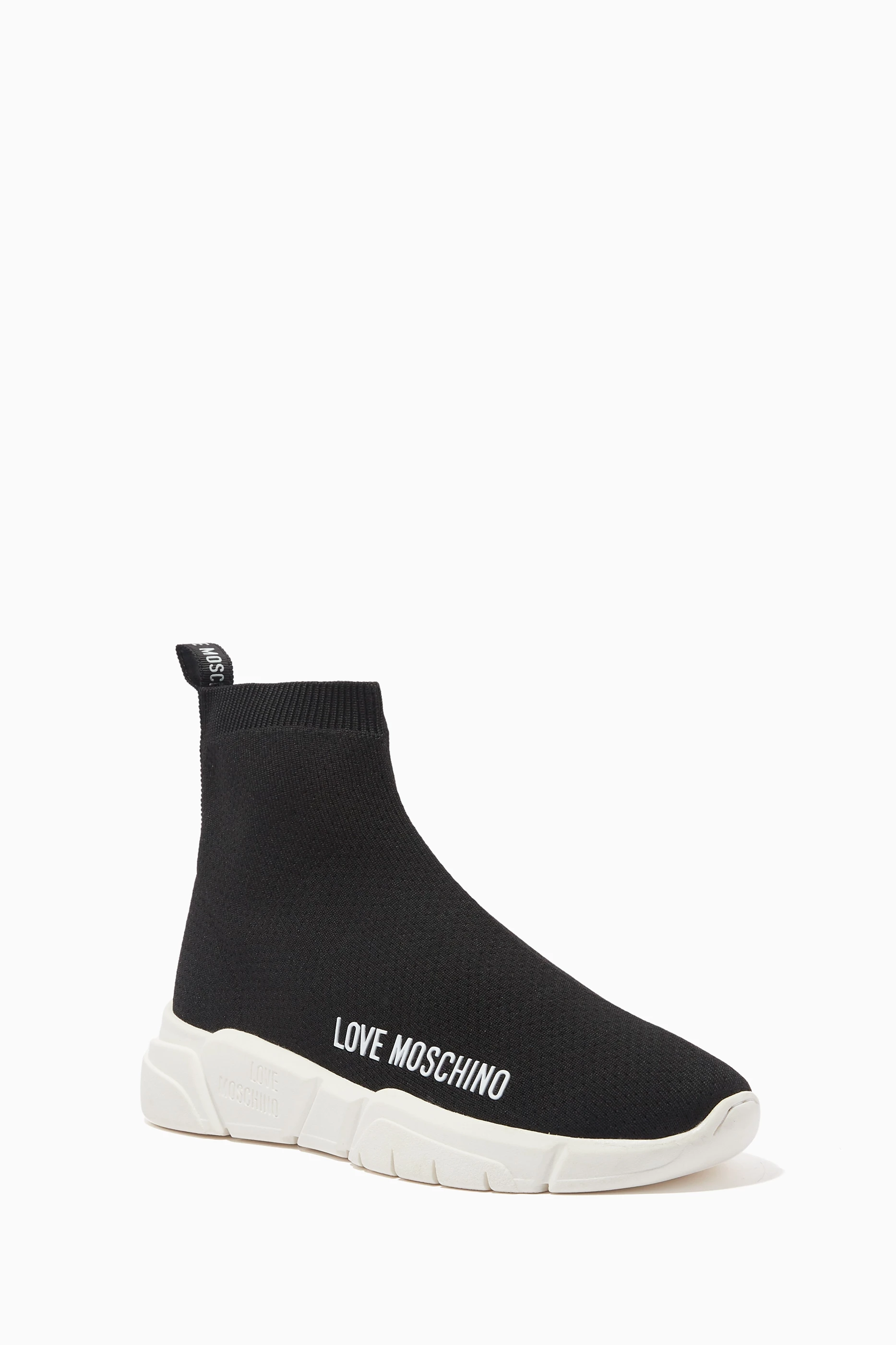 Sock sneakers moschino top