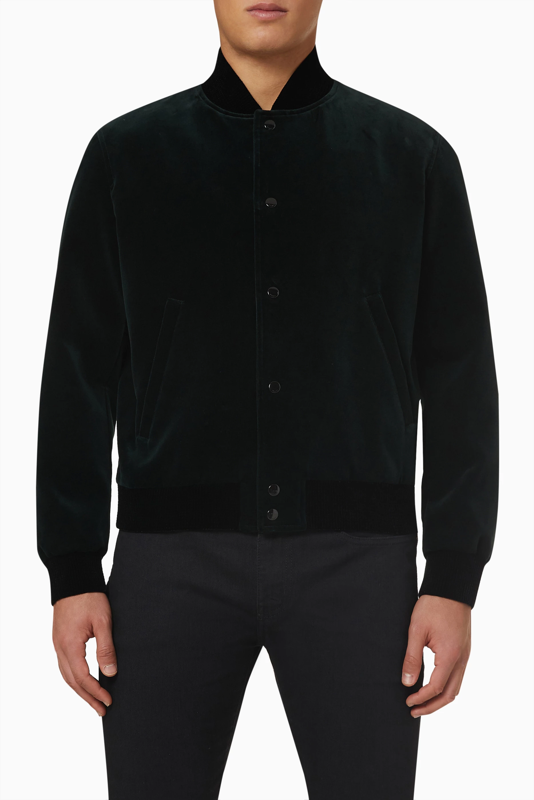 Saint laurent teddy jacket green clearance