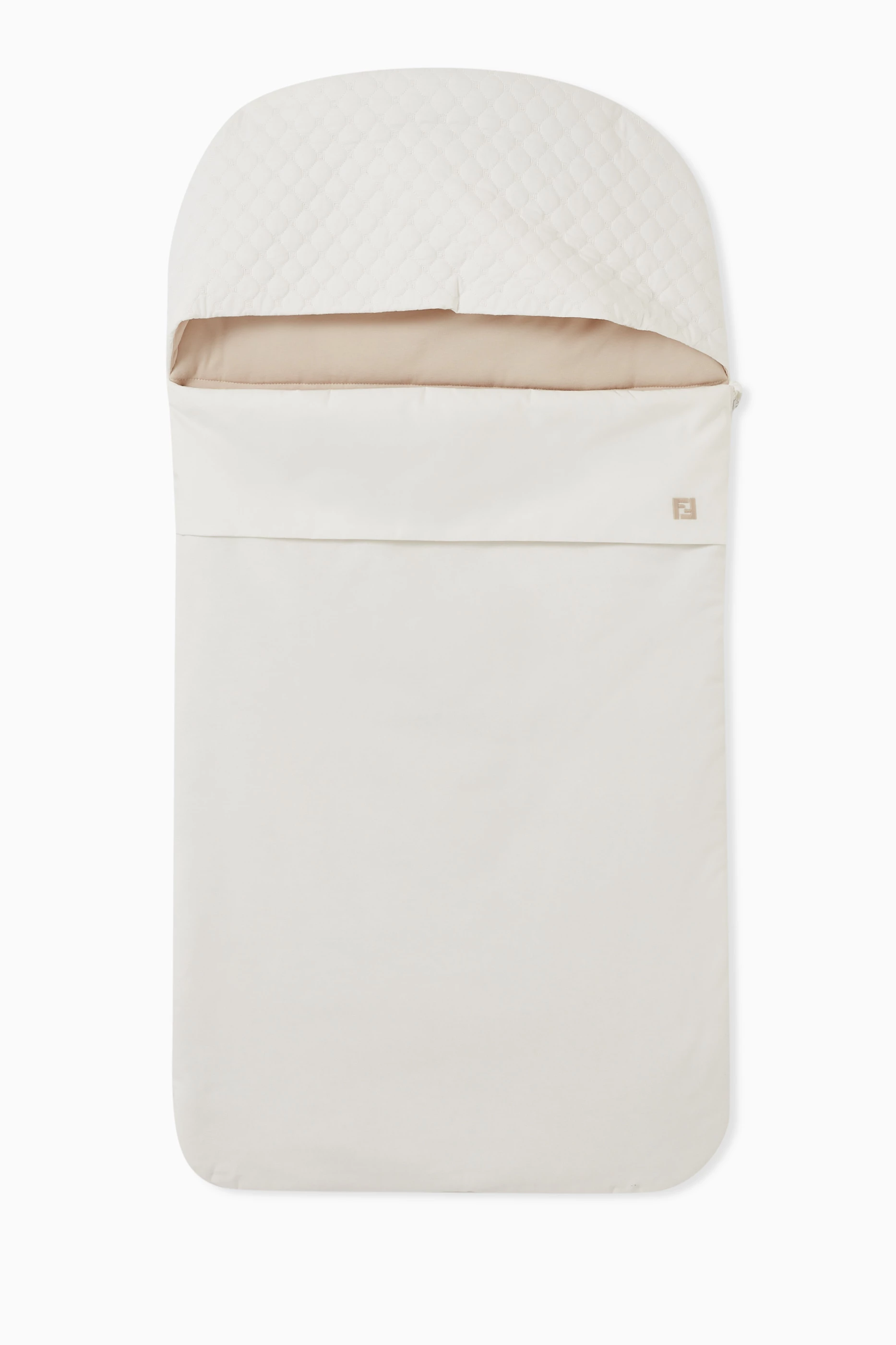Buy Fendi White Quilted Sleeping Bag in Cotton For Kids Online Ounass Saudi