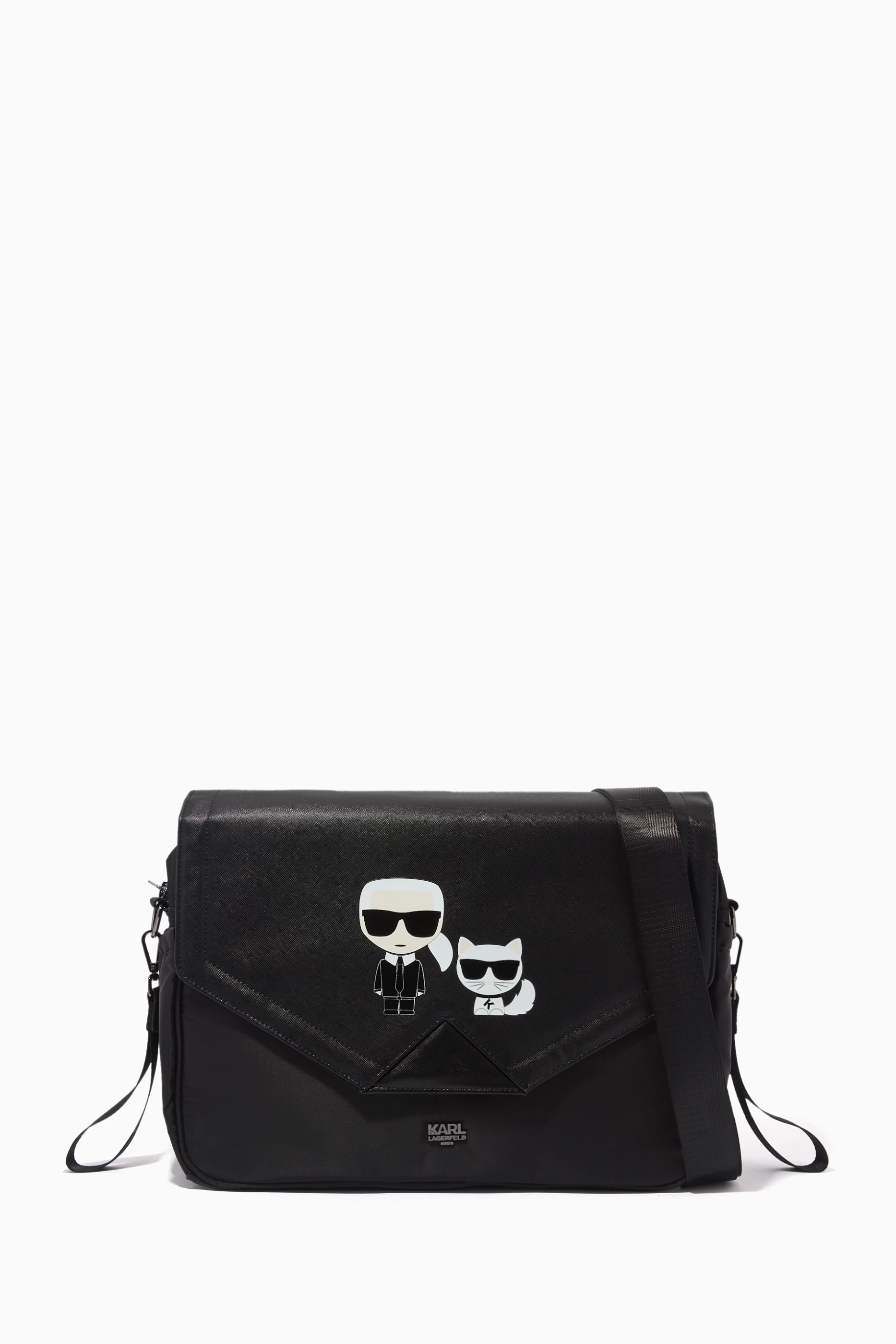 Buy Karl Lagerfeld Kids Black Baby Changing Bag in Nylon For UNISEX Online Ounass Saudi