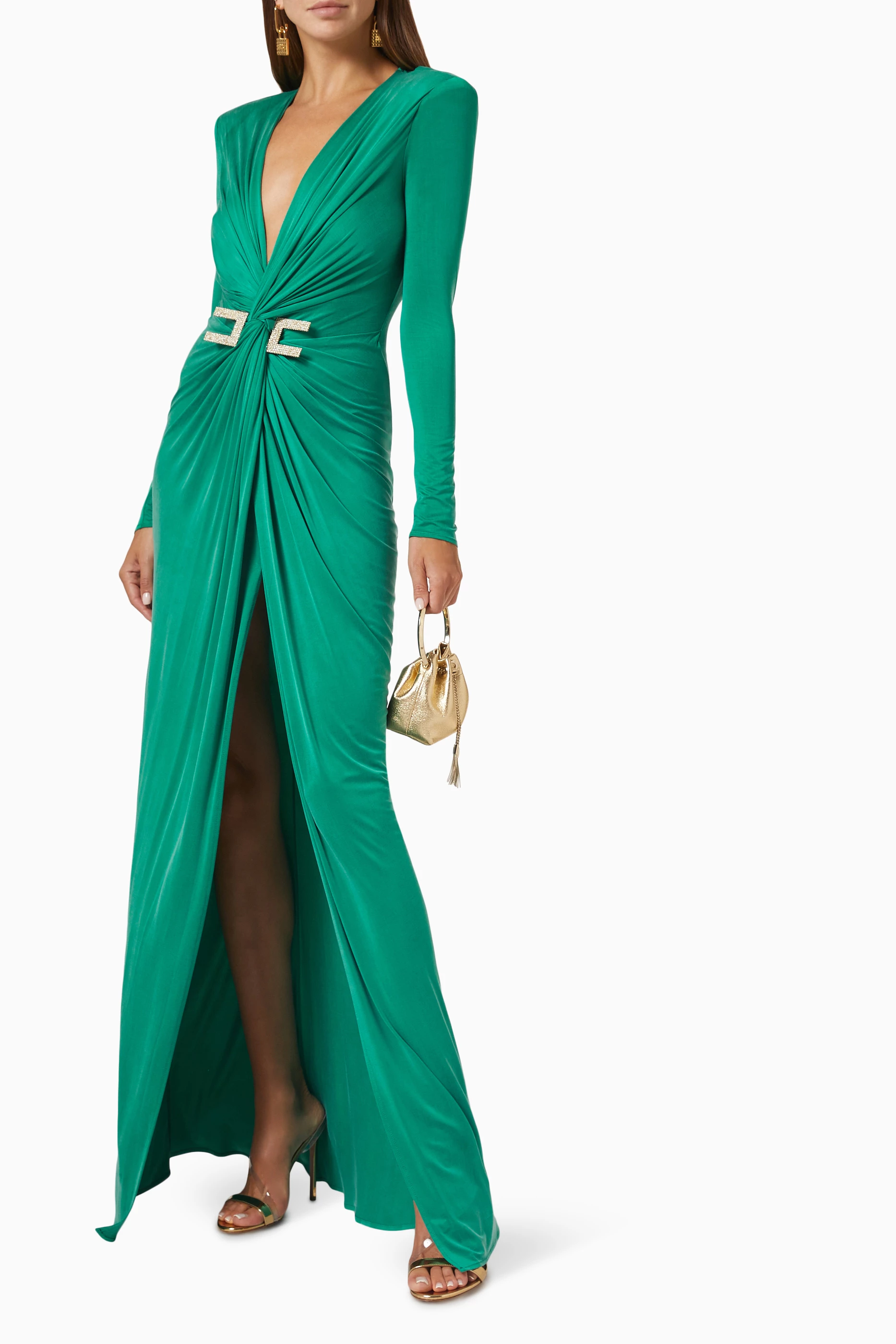 Gown in Cupro Jersey