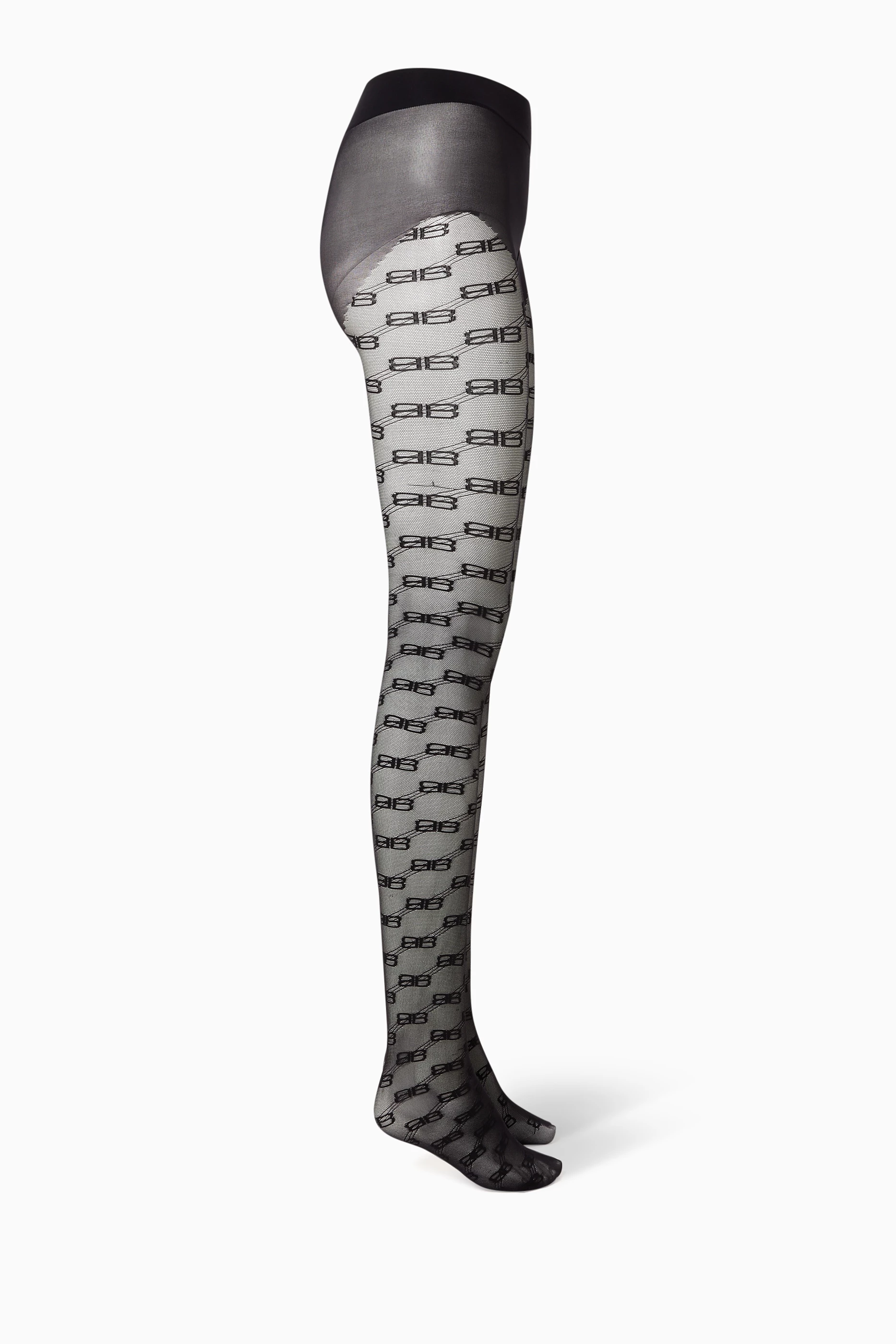 Buy Balenciaga Black BB Monogram Tights in Jacquard For Women Online Ounass Saudi