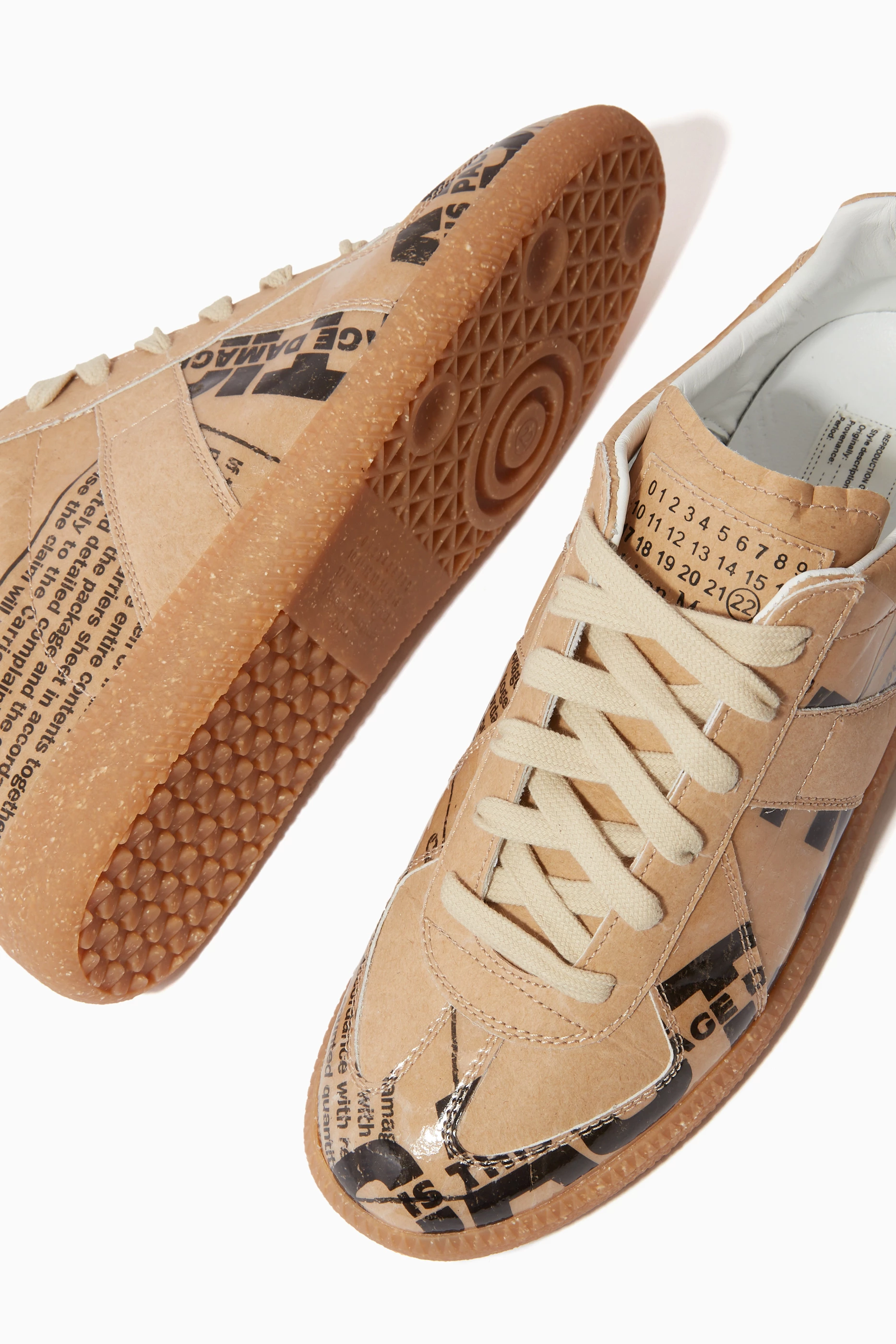 Newspaper print sneakers discount