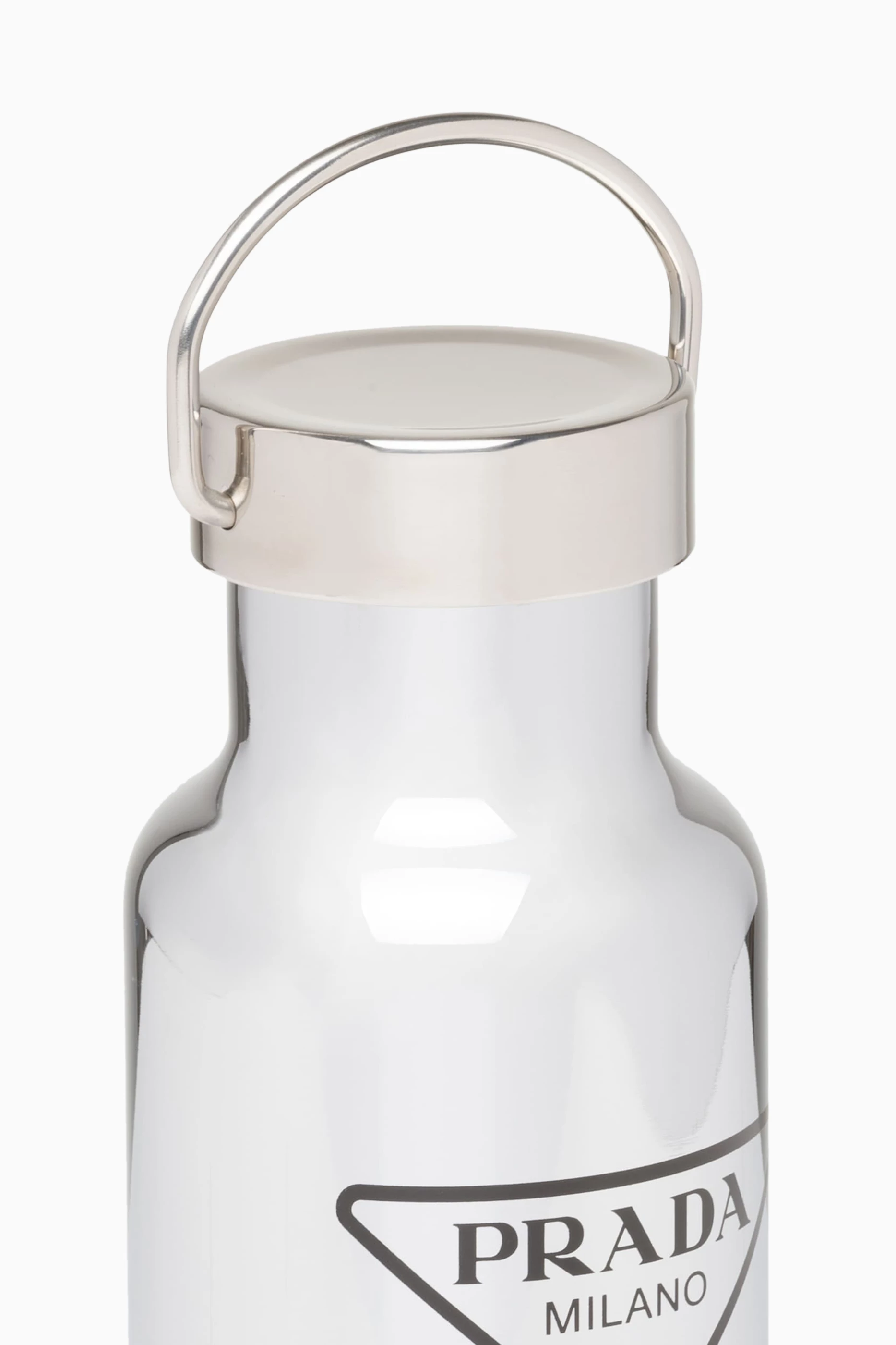Buy Prada Black Logo Water Bottle in Stainless Steel, 500ml For