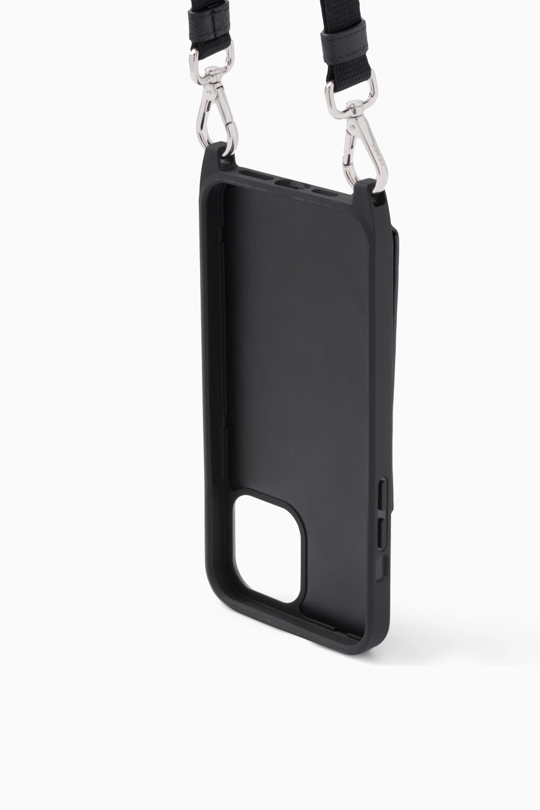 ★PRADA★ Triangle Logo Rhinestone iPhone 13 Pro Case Black Prada Rhinestone Design Phone Case iPhone 12 13 14 Pro Plus