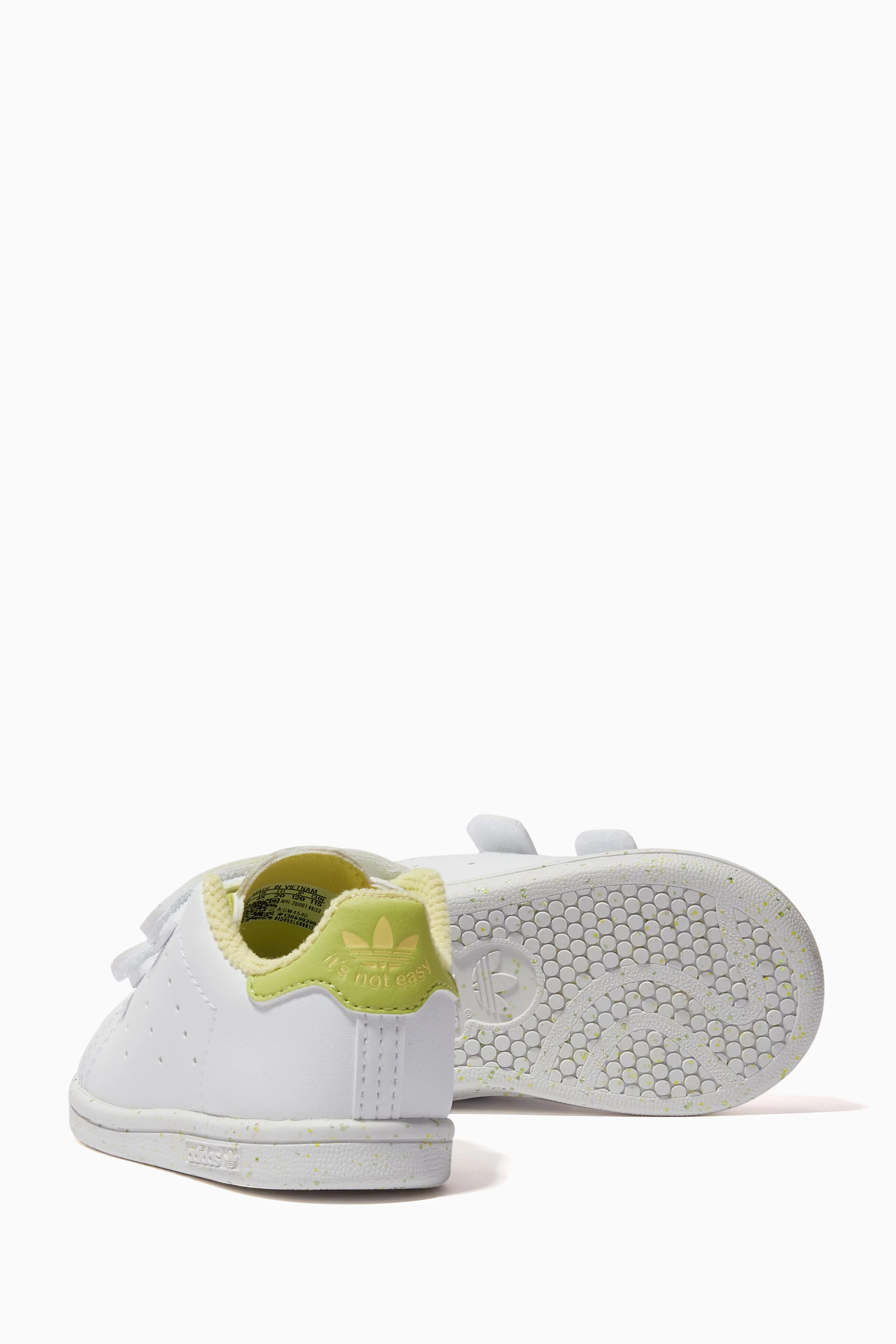 Buy adidas Green Tiana Stan Smith Sneakers in Faux Leather For Kids Online Ounass Saudi