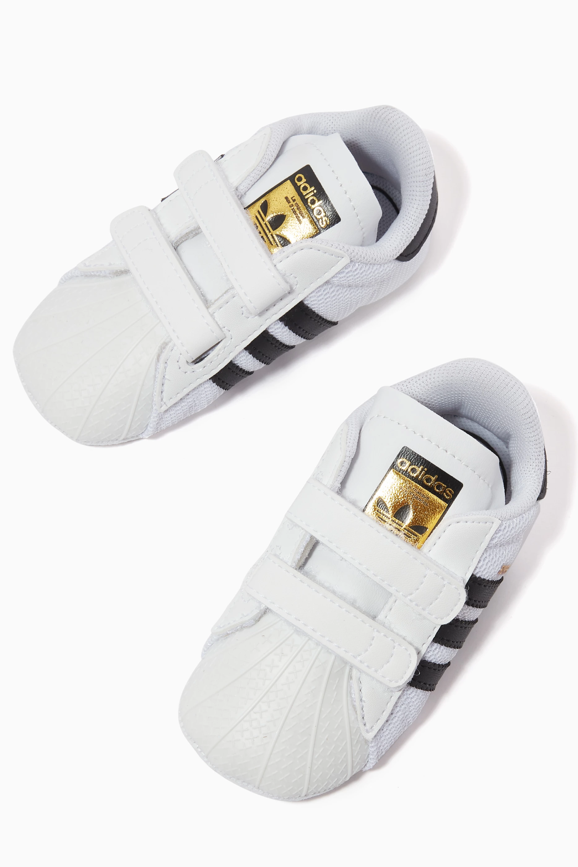 Buy adidas White Superstar Crib Sneakers For Baby Boys Online
