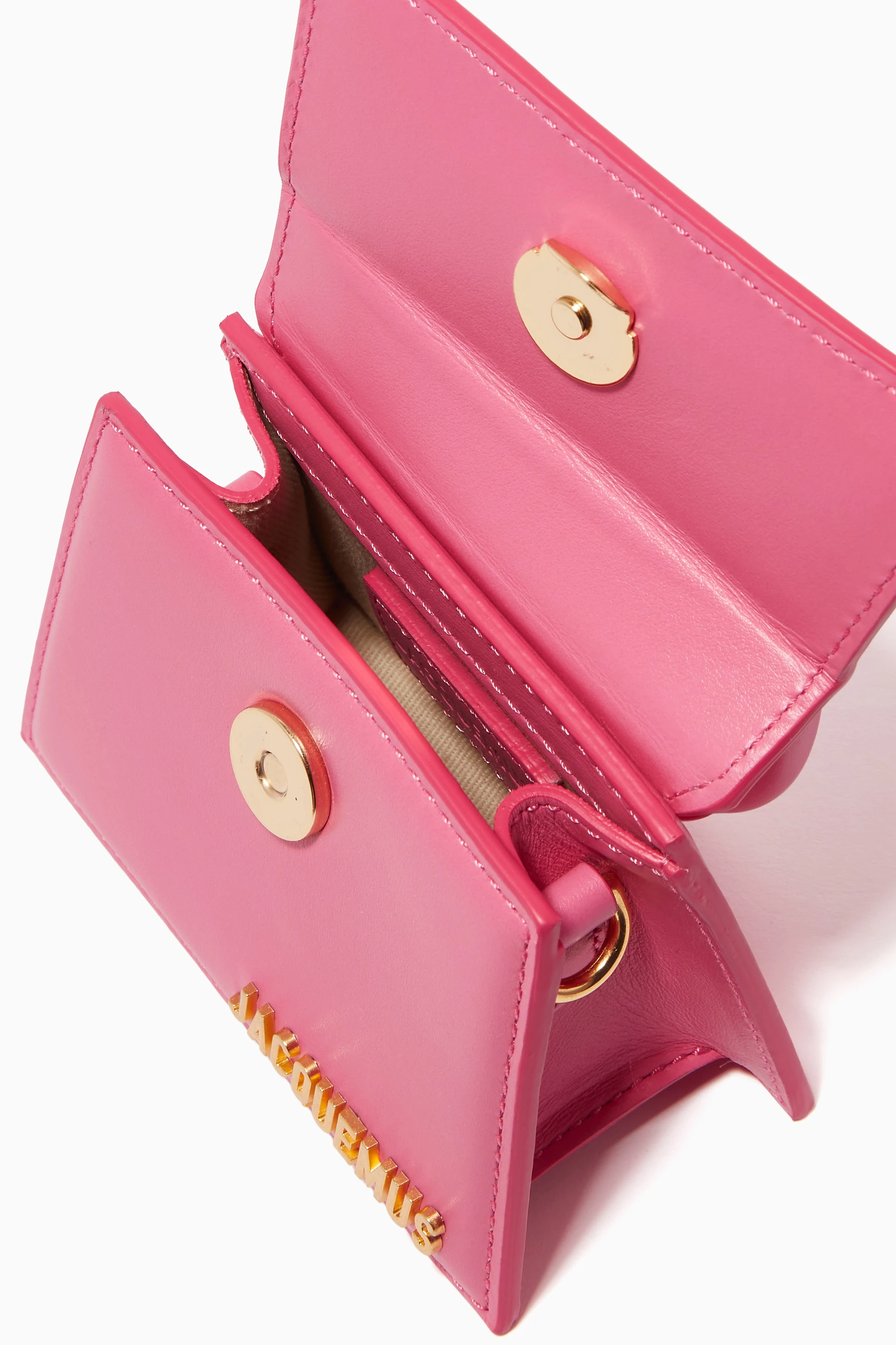 [Jacquemus] Le Peach Coin Wallet - Pink / ☆送料込☆ Jacquemus Women Wallet Neon Pink | Purse