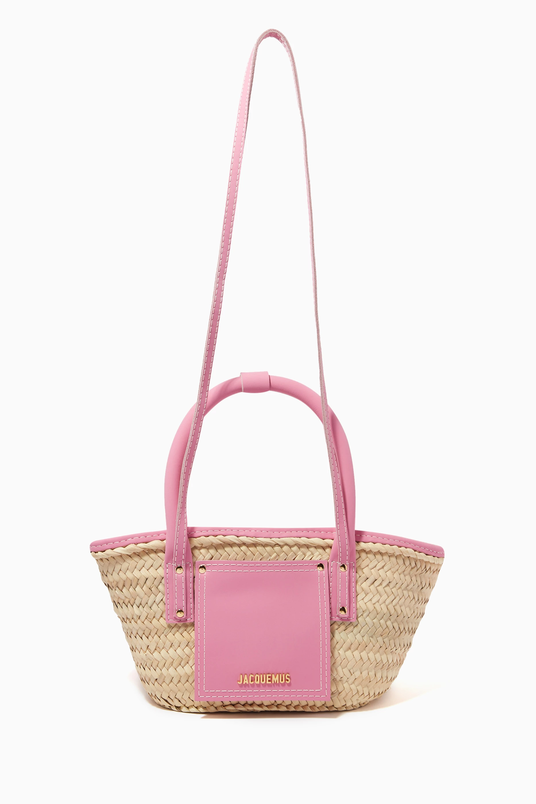 Jacquemus straw bag mini deals