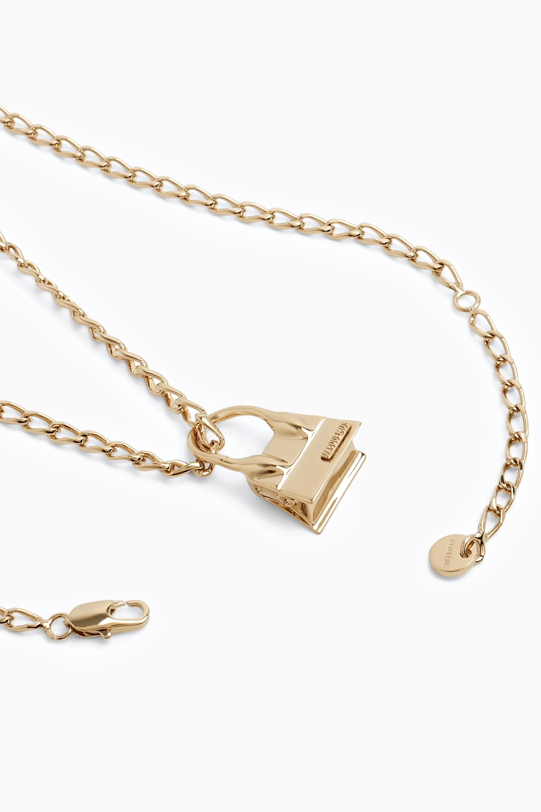 Buy Jacquemus Gold Le Collier Chiquito Chain Necklace in Gold 