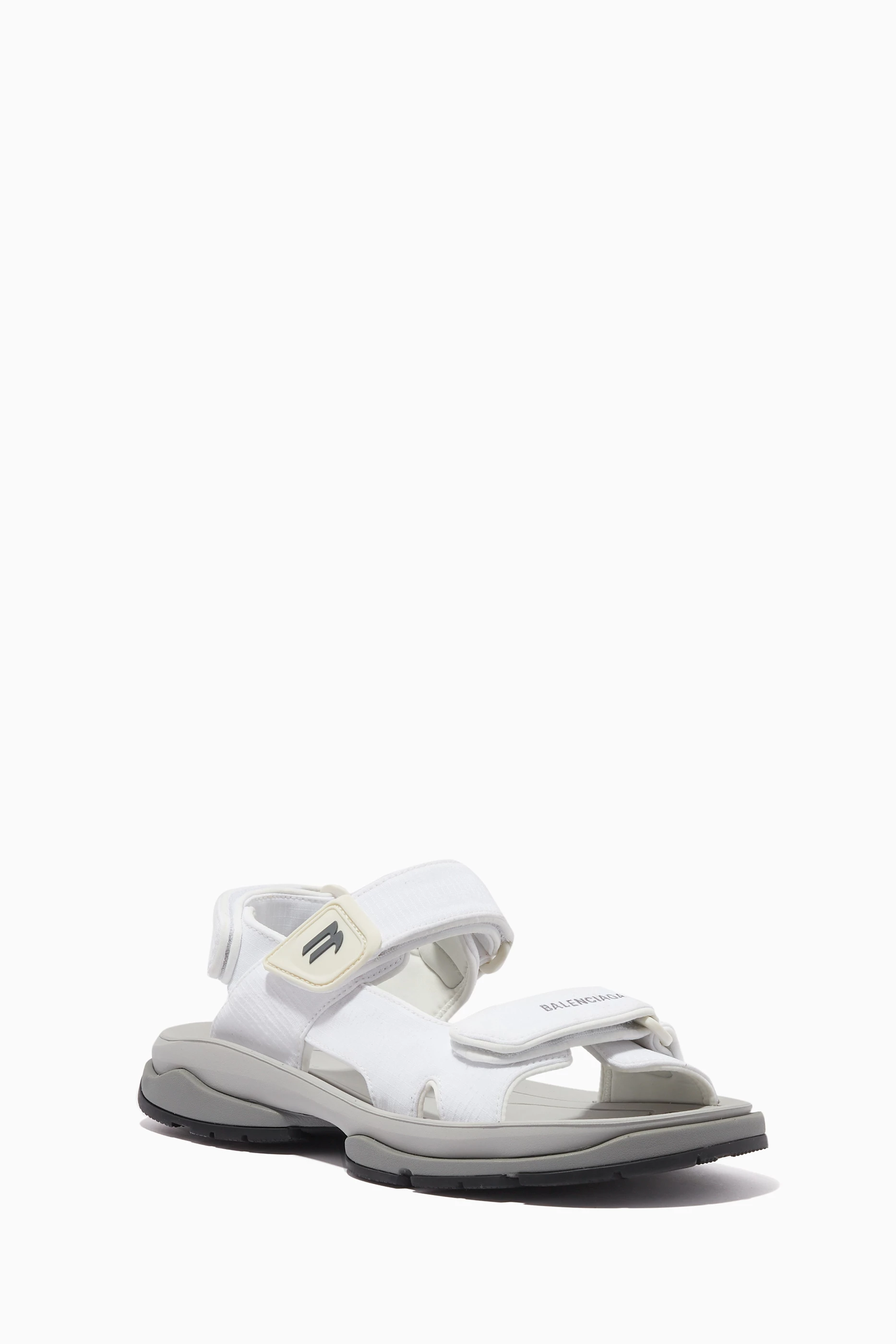 Buy Balenciaga White Tourist Sandal in Technical Material For