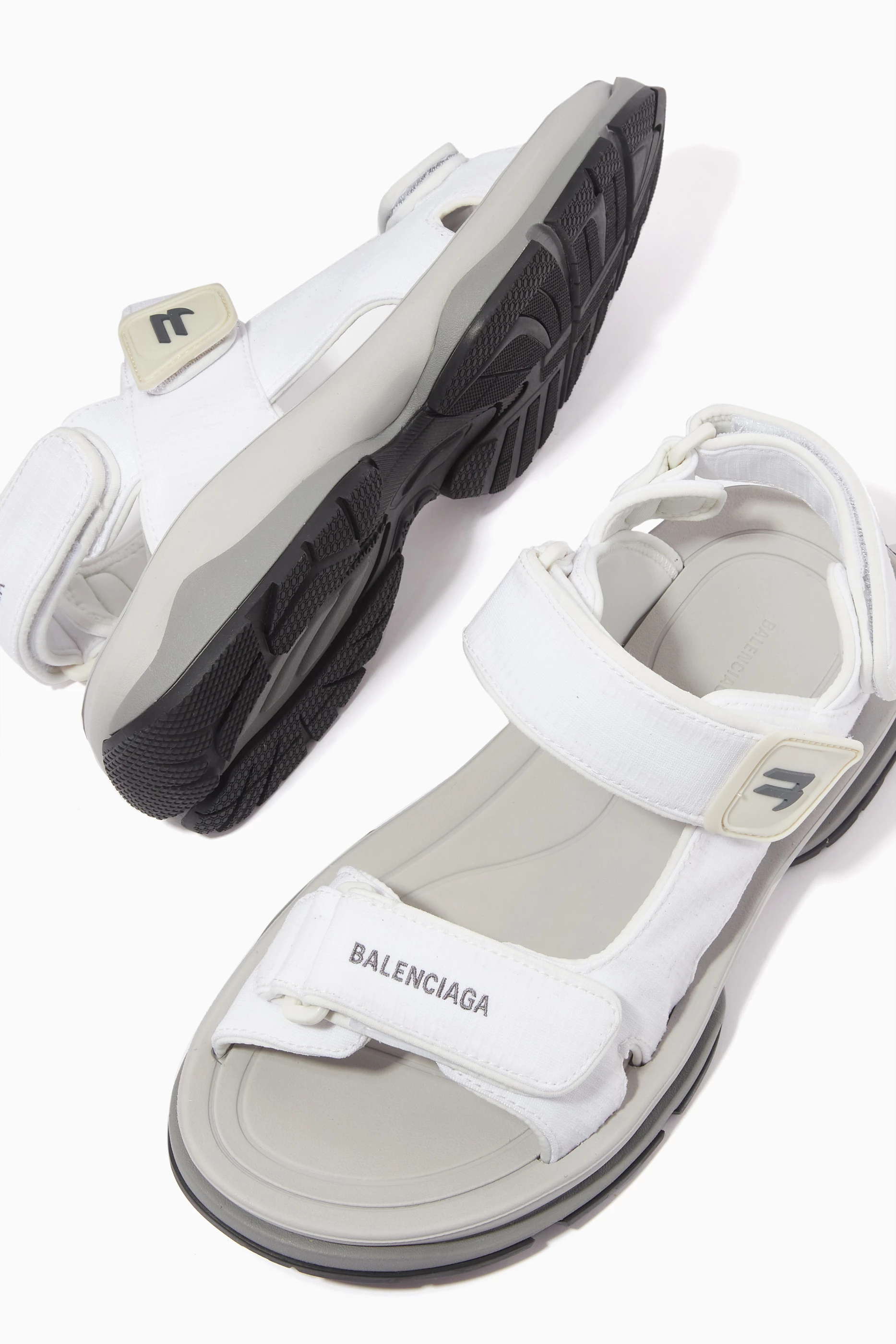 Balenciaga White Sandals Balenciaga - Track Neoprene and Rubber Sandals - White  main image 2