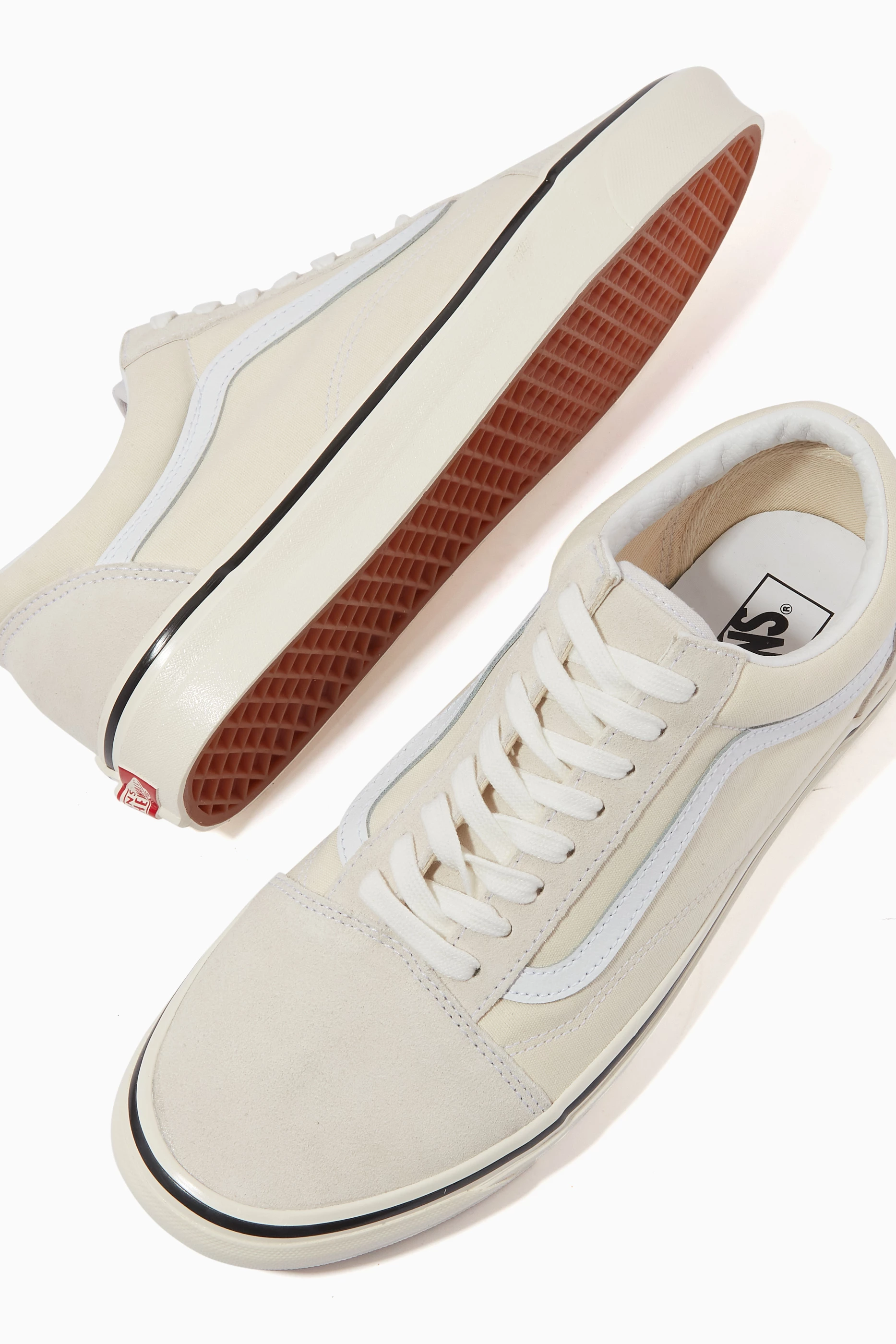 Buy Vans White Old Skool 36 DX Shoes in Canvas Suede For Men Online Ounass Saudi