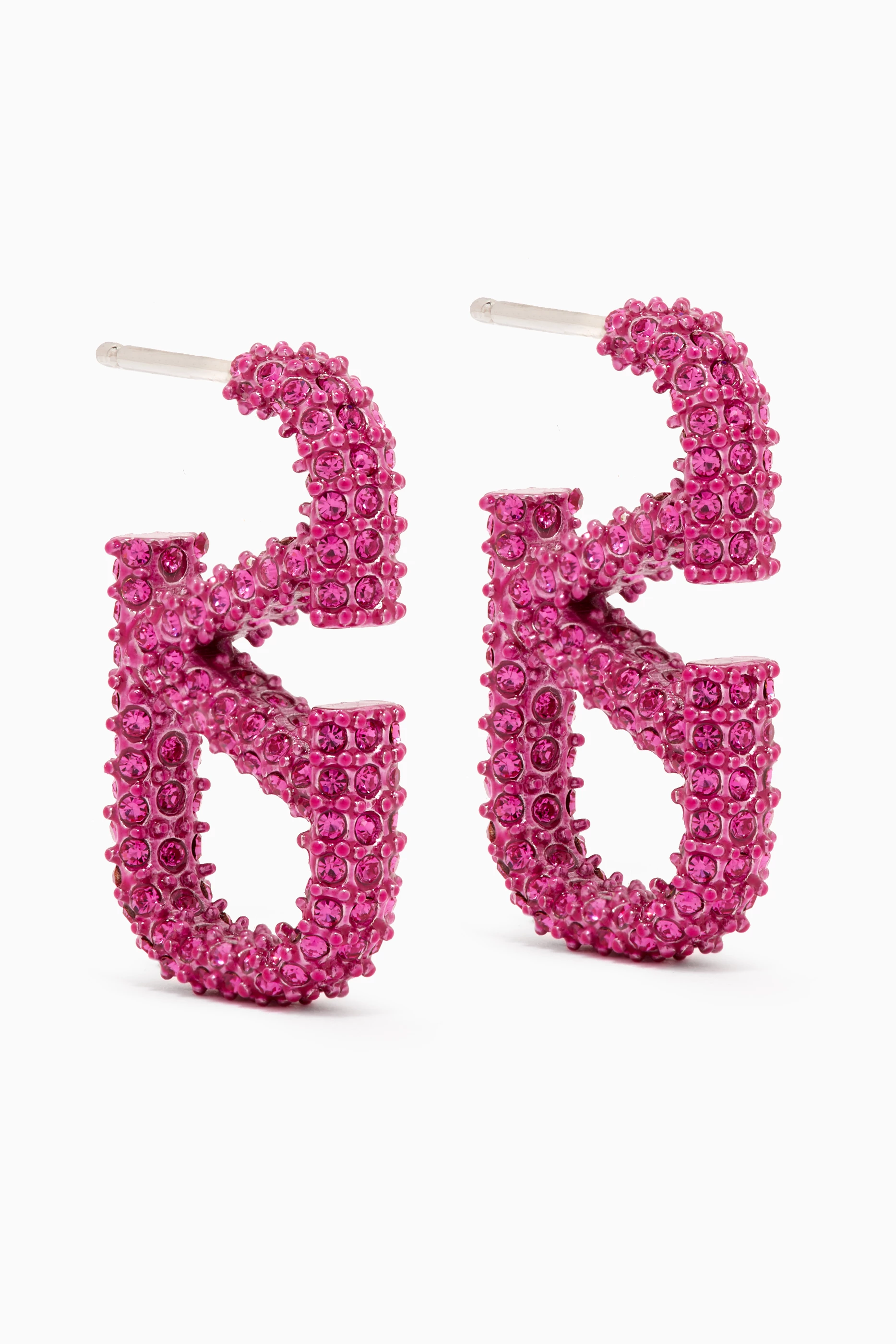 Buy Valentino Garavani Pink Valentino Garavani VLOGO Strass