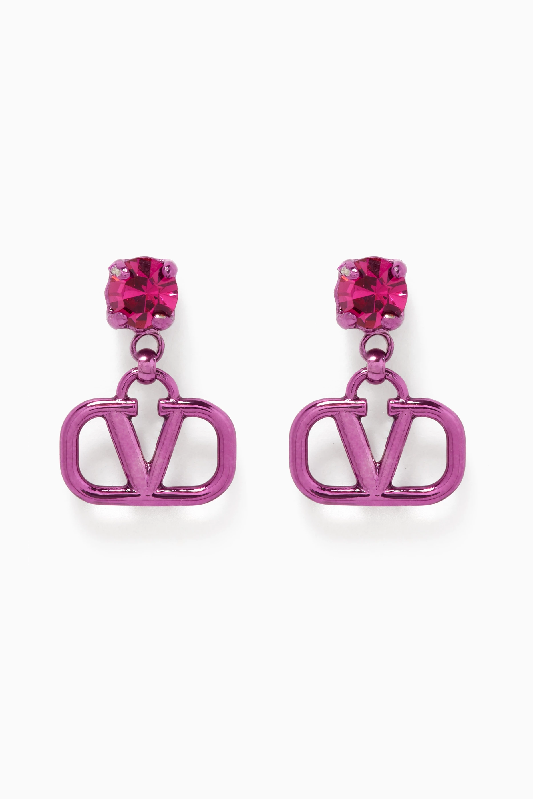 Buy Valentino Garavani Pink Valentino Garavani VLOGO Pendant