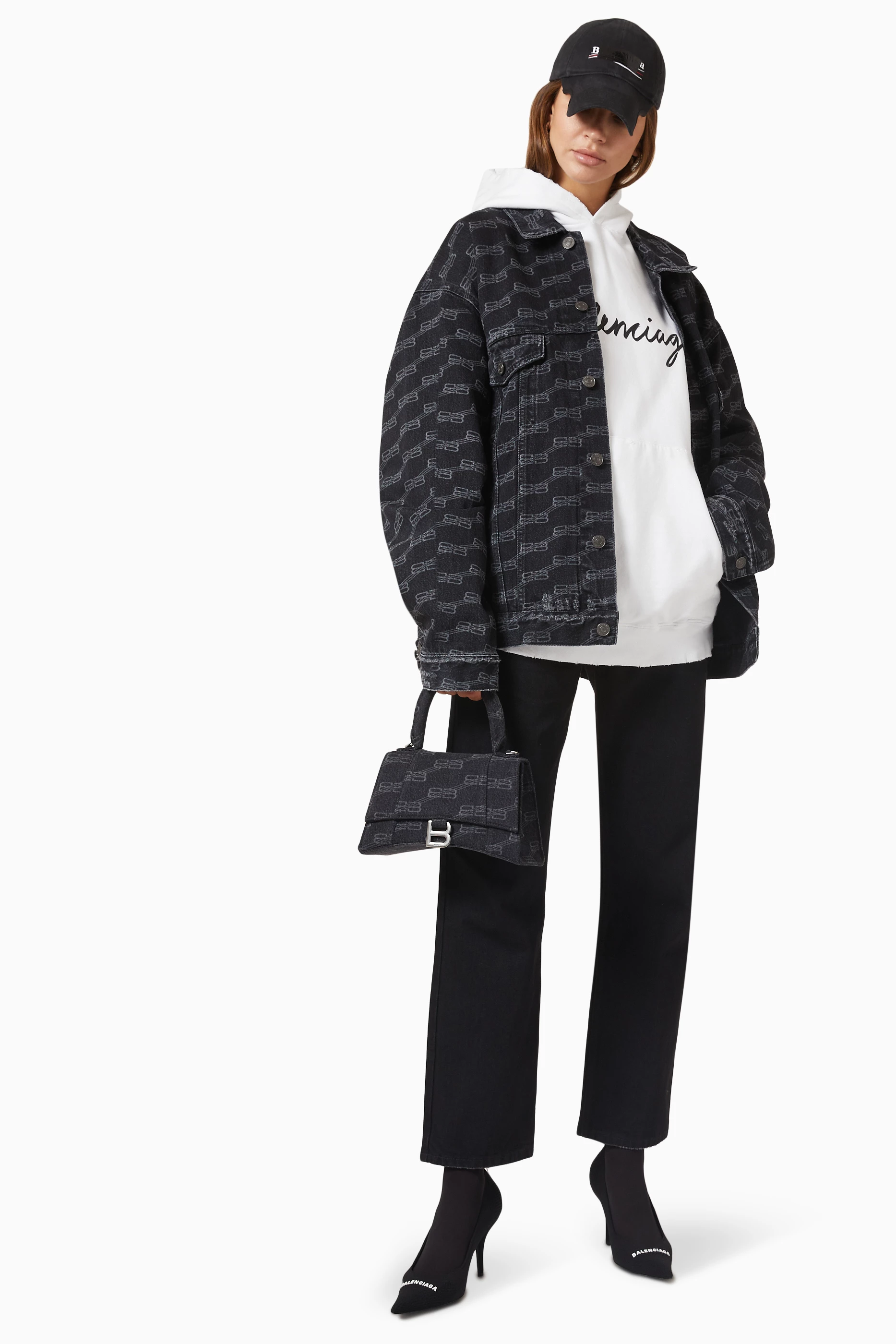 直営店*BALENCIAGA*BB MONOGRAM LARGE FIT ジャケット Balenciaga BB Monogram Large Fit Jacket | Saks Fifth Avenue