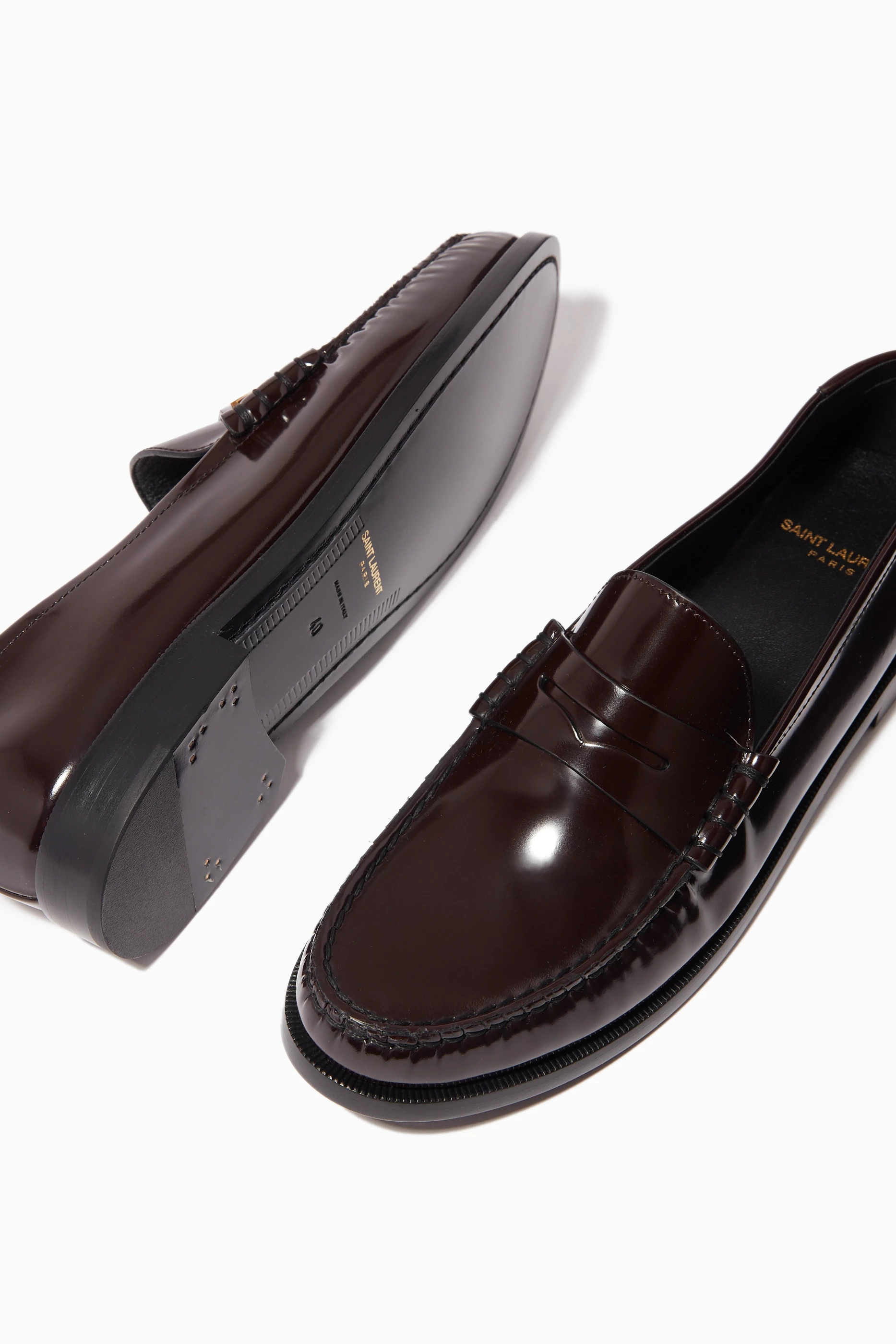 【Saint Laurent】送料/関税込 MONOGRAM PENNY LOAFER Saint Laurent Le Loafer Monogram Leather Penny Slippers