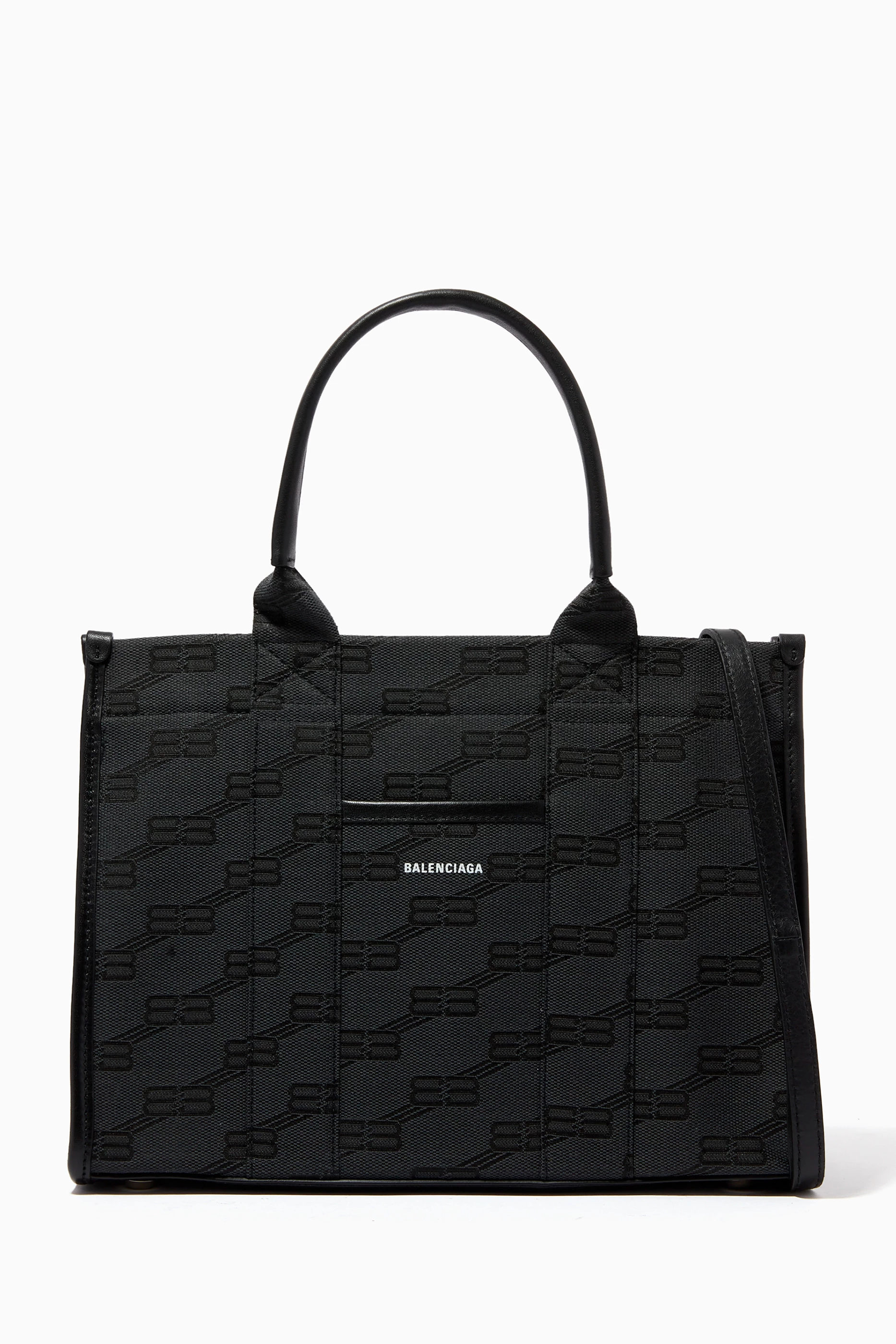ユニセックス BB Monogram HARDWARE 2.0 tote BALENCIAGA Buy Balenciaga Black Medium Hardware 2.0 Monogram Tote Bag