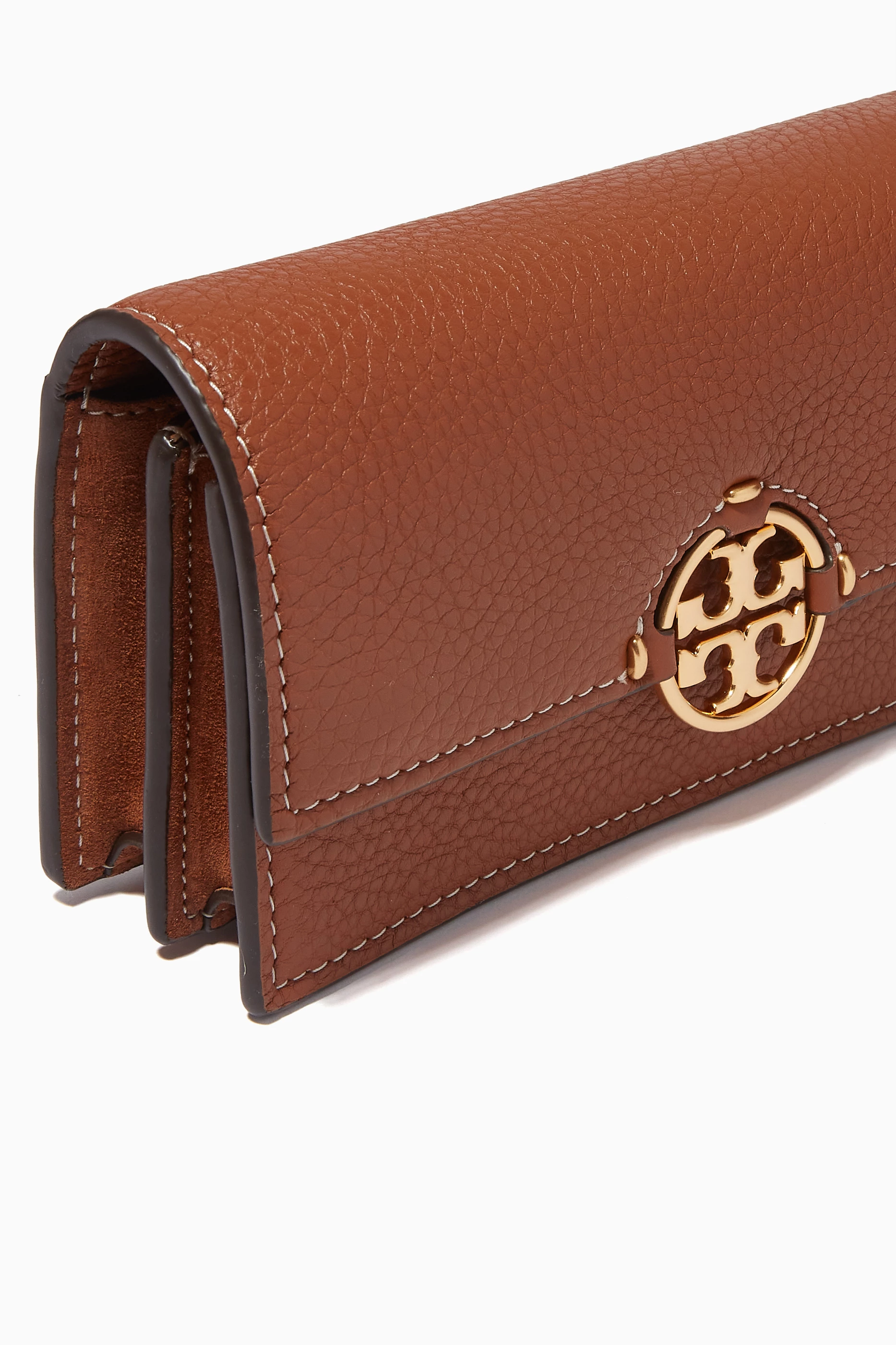 Tory burch brown wallet sale
