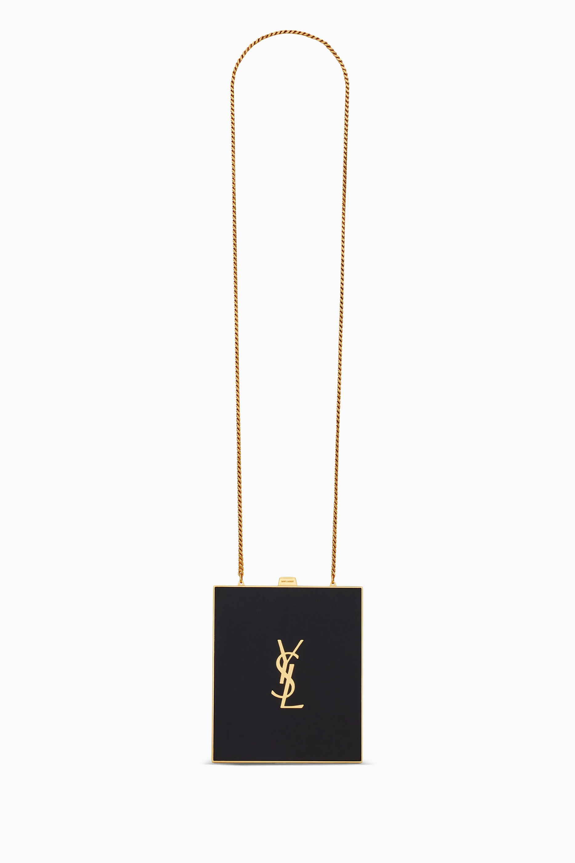 Buy SAINT LAURENT Black Tuxedo Box Bag in Plexiglass Metal For Women Online Ounass Saudi