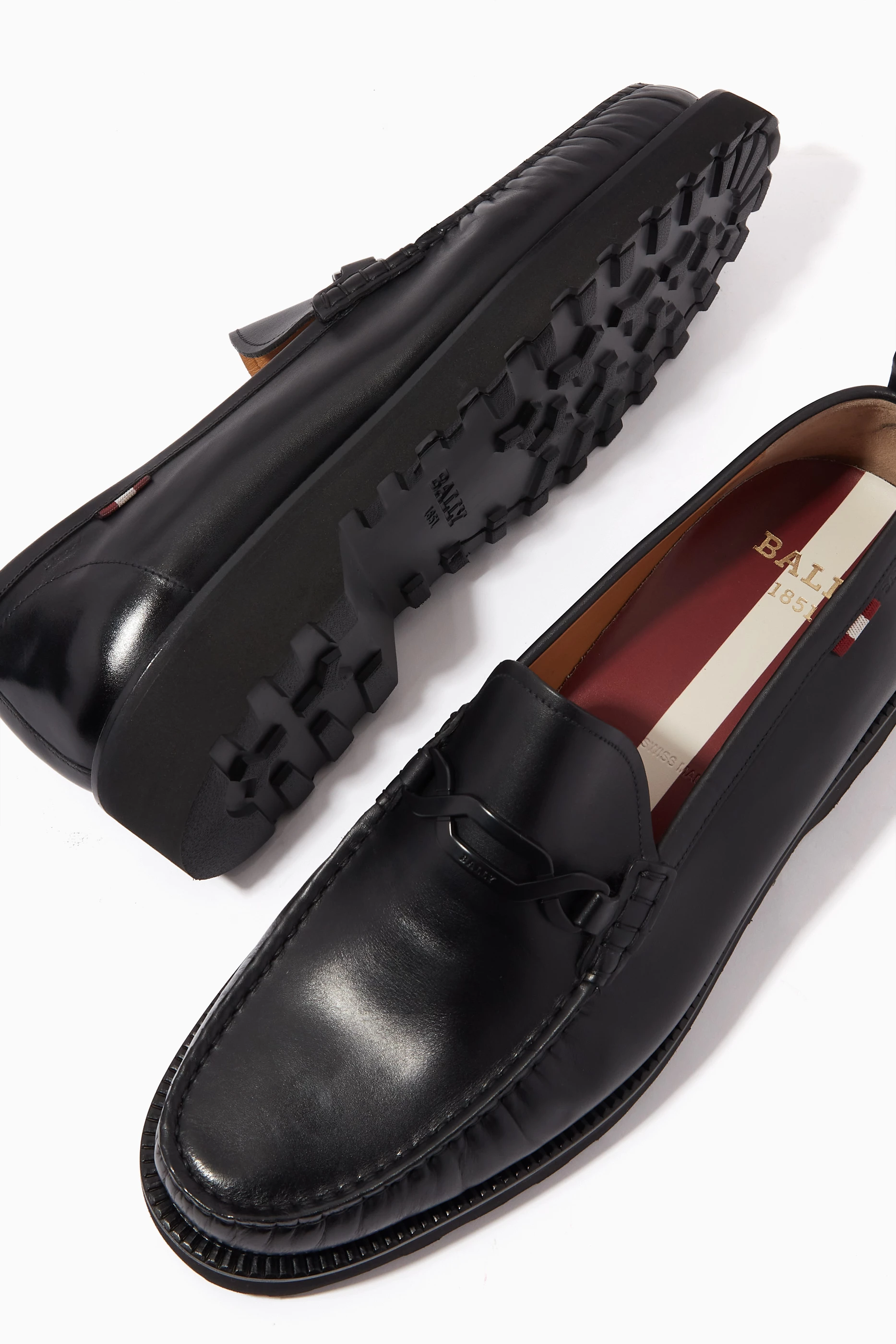 Buy Bally Black Novian Horsebit Loafers in Leather For Men Online Ounass Saudi