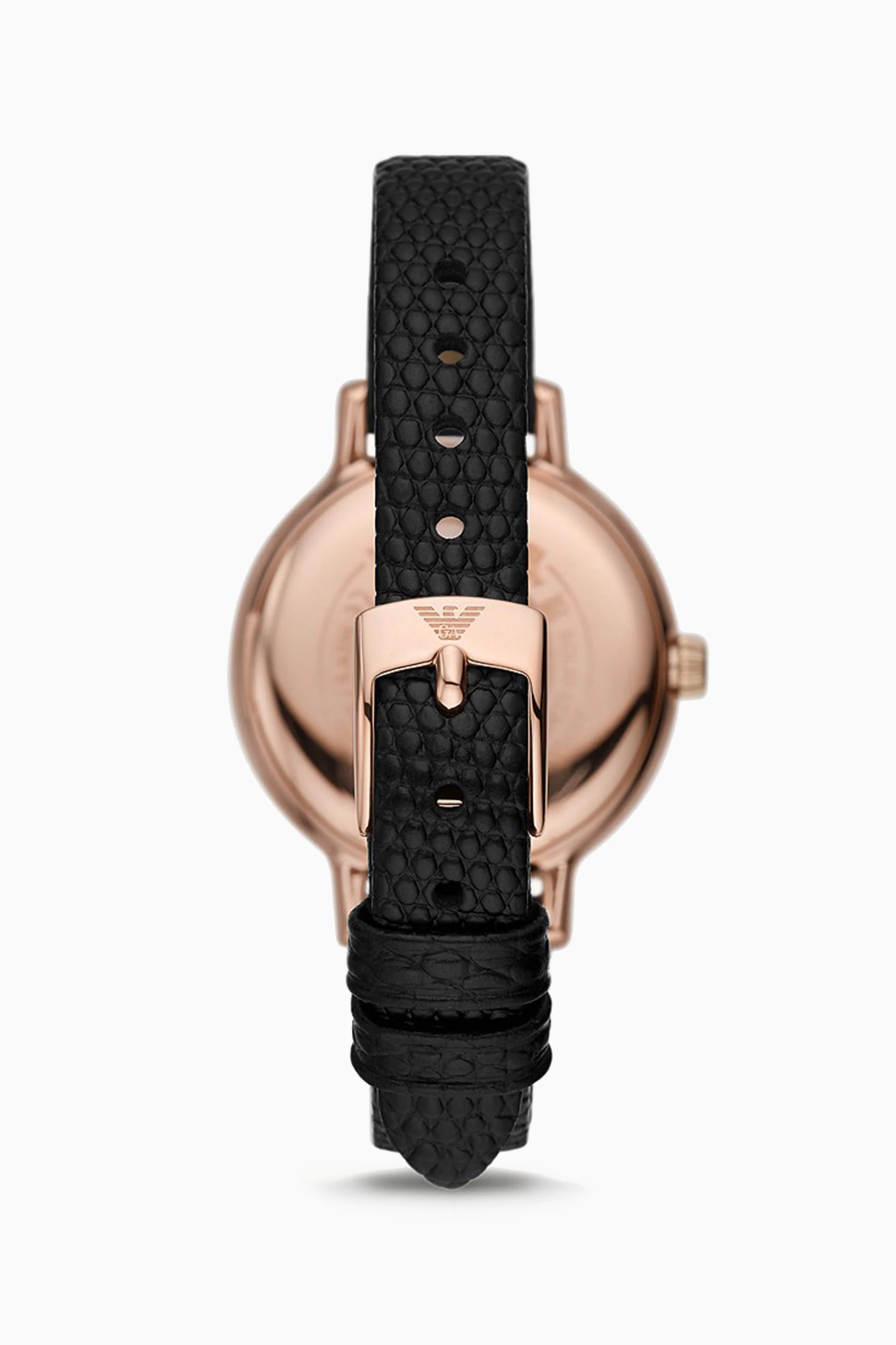 NWT Emporio Armani Cleo Quartz Crystal Black Dial Ladies Watch Emporio Armani Leo Quartz Crystal Blue Dial Ladies Watch  main image 2